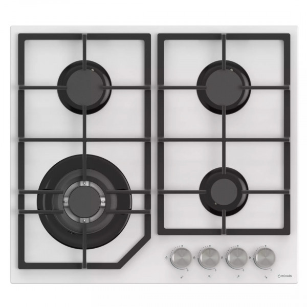 Газова поверхня на склі MINOLA MGG 61622 WH 
