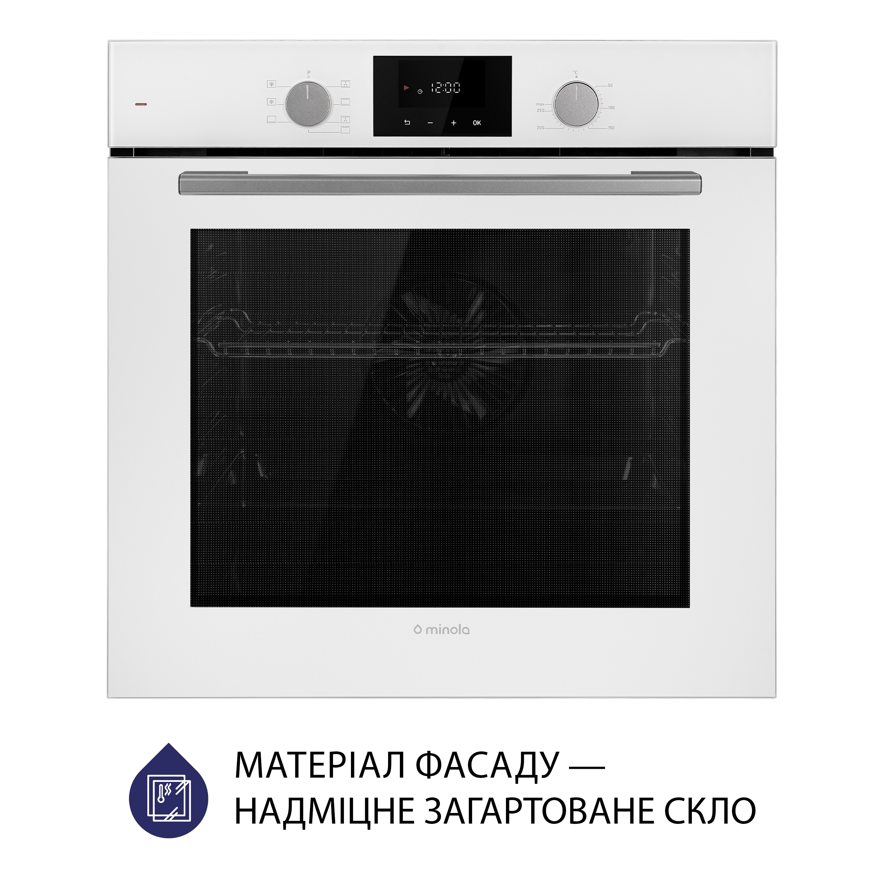 Духова шафа електрична Minola EOD 675 WH - зображення 2