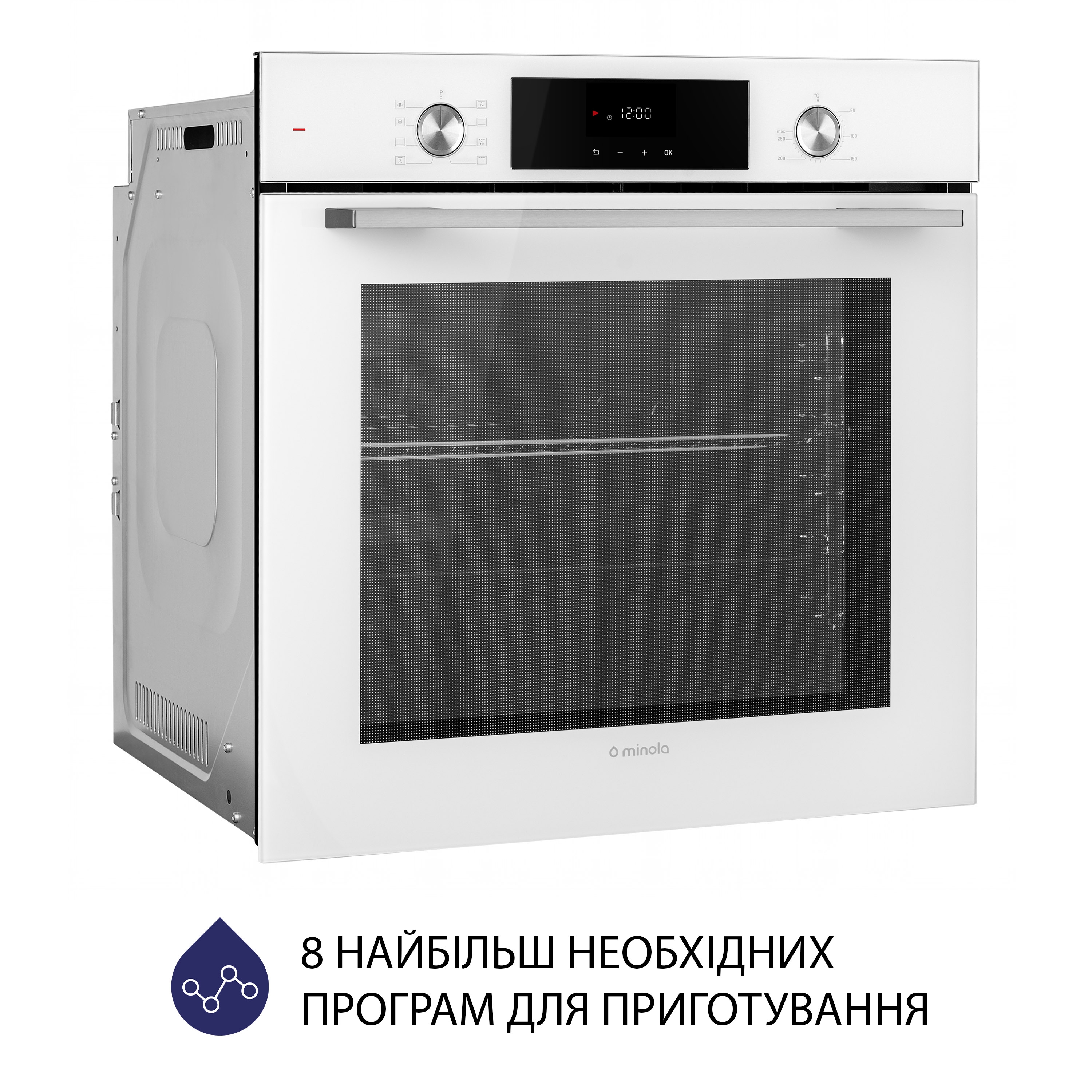 Духова шафа електрична Minola EOD 6814 WH - зображення 3