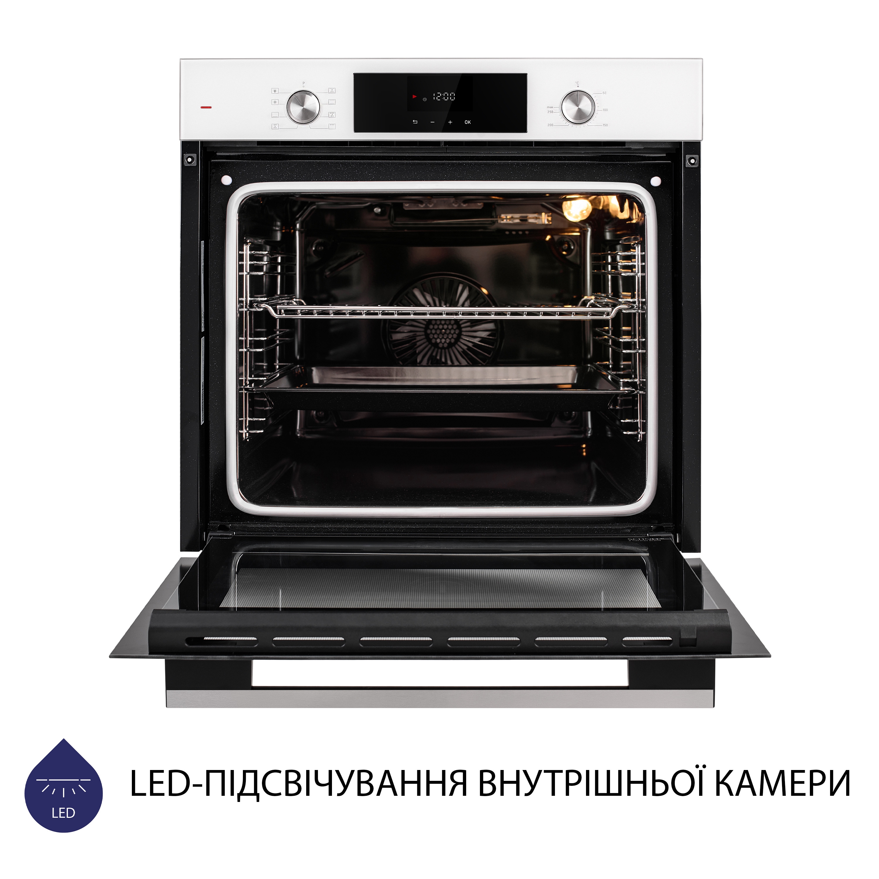 Духова шафа електрична Minola EOD 6814 WH - зображення 6