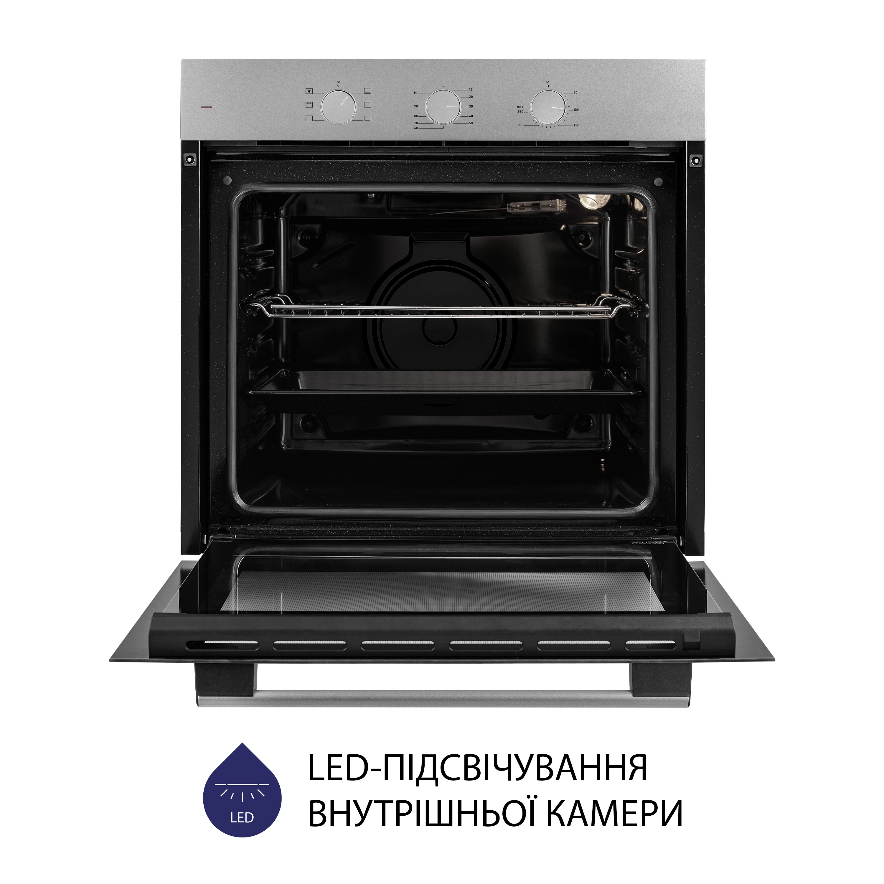 Minola 5905538401563 - зображення 6 Духовой шкаф электрический Minola EO 665 Dove Gray - зображення 6