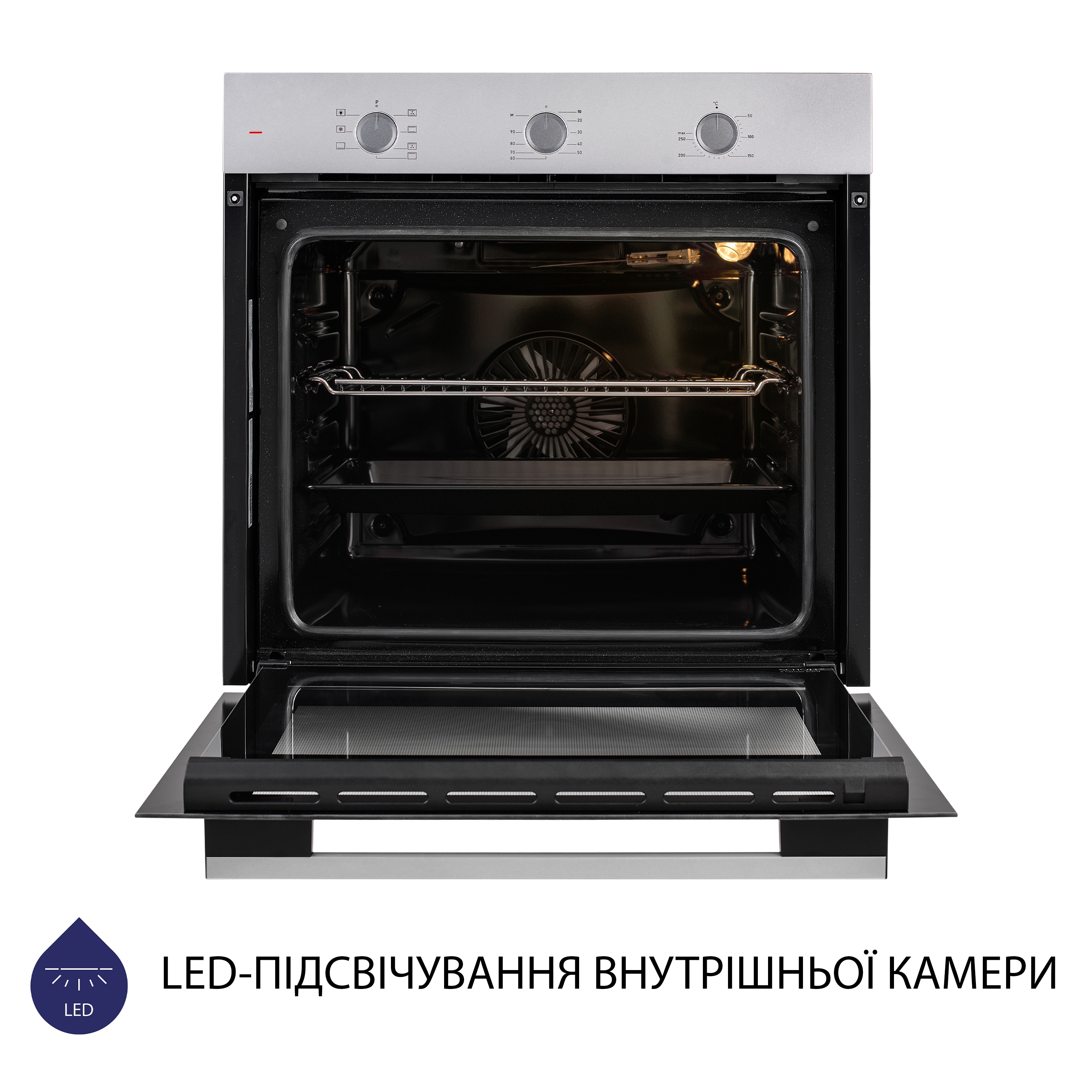 Minola 5902767909662 - зображення 7 Духовой шкаф электрический Minola EO 674 Dove Gray - зображення 7