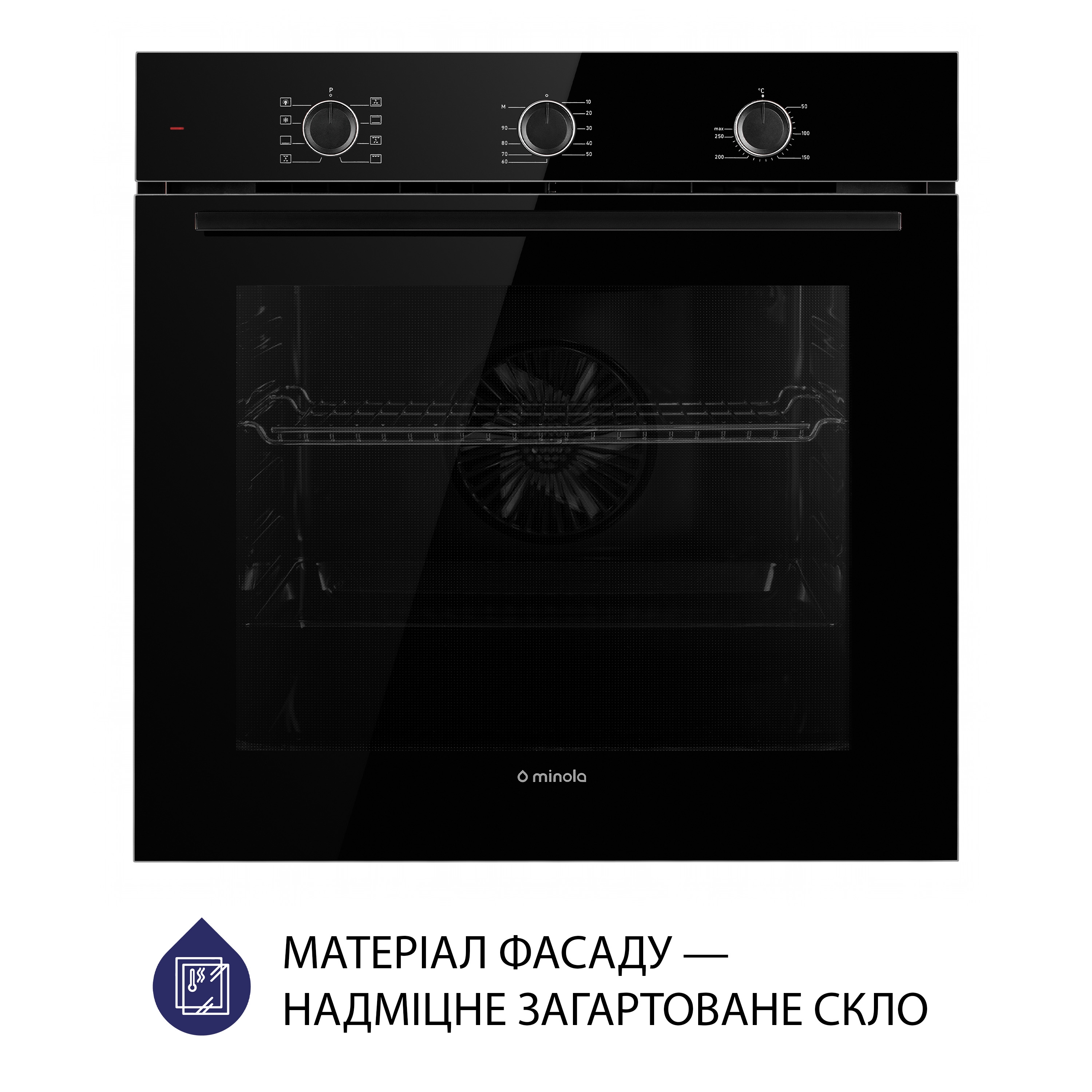 Духова шафа електрична Minola EO 684 BL - зображення 2