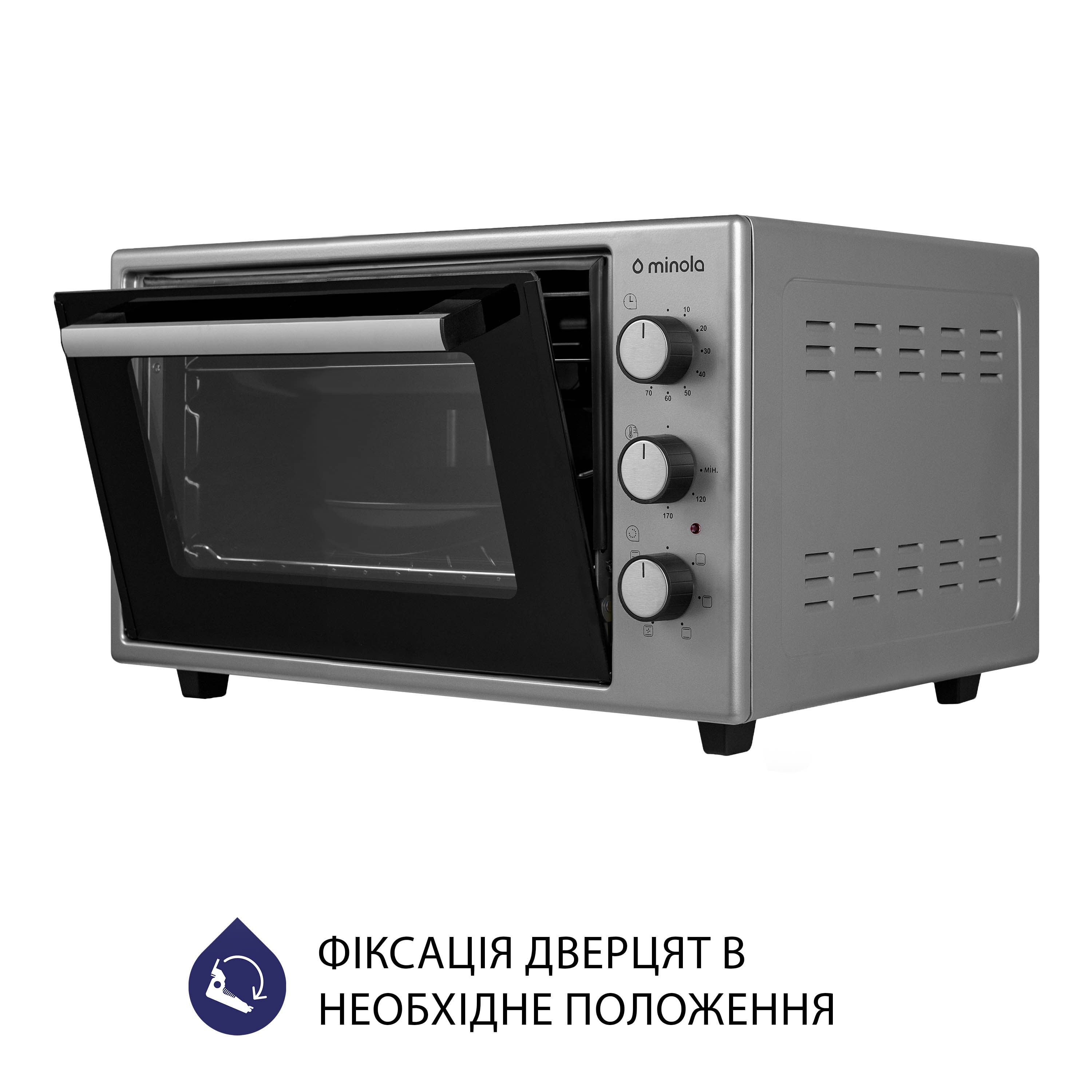 Minola 5902767909259 - зображення 7 Электрическая печь Minola FOET 3714 GR - зображення 7