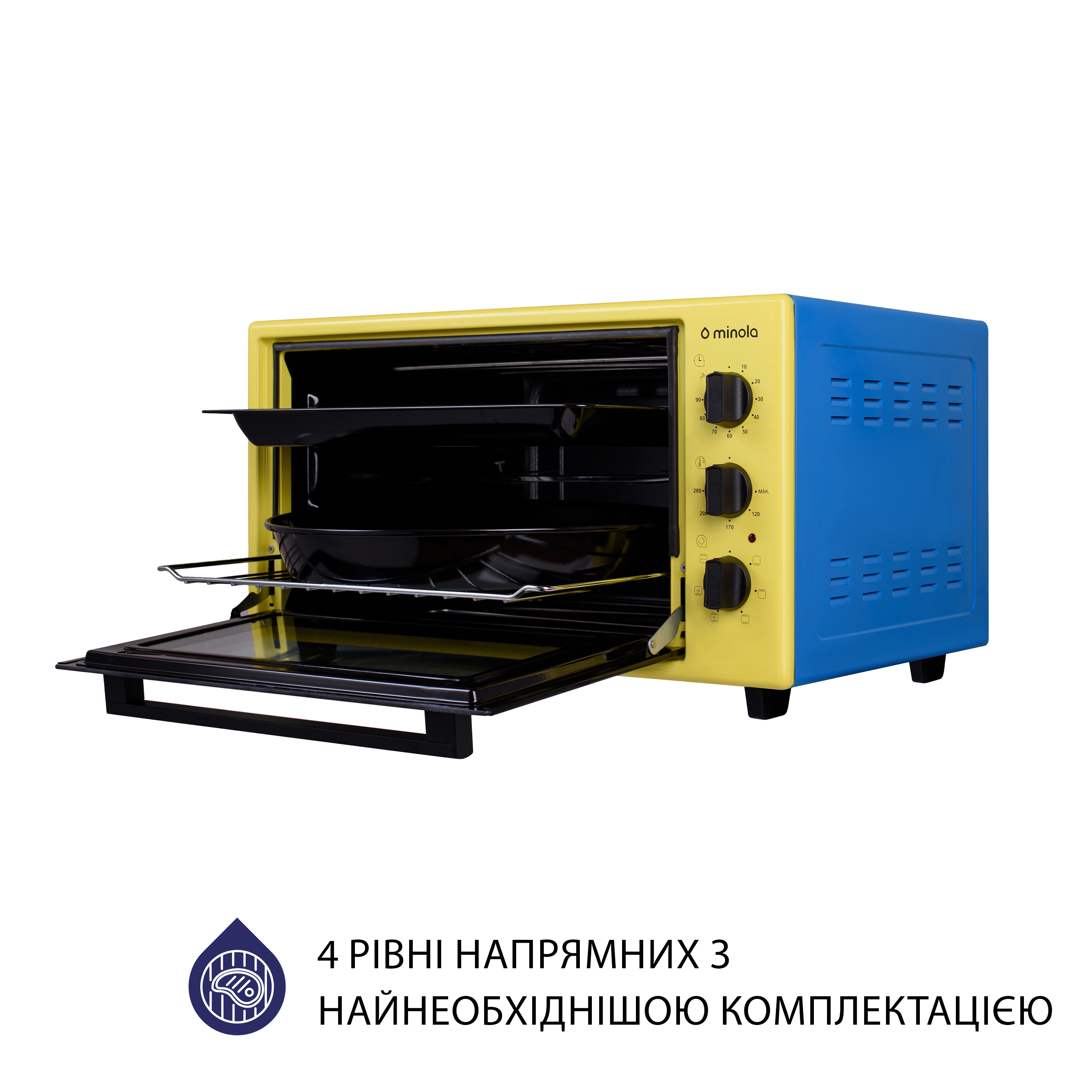 Minola 5902767909273 - зображення 8 Электрическая печь Minola FOET 3714 UA - зображення 8