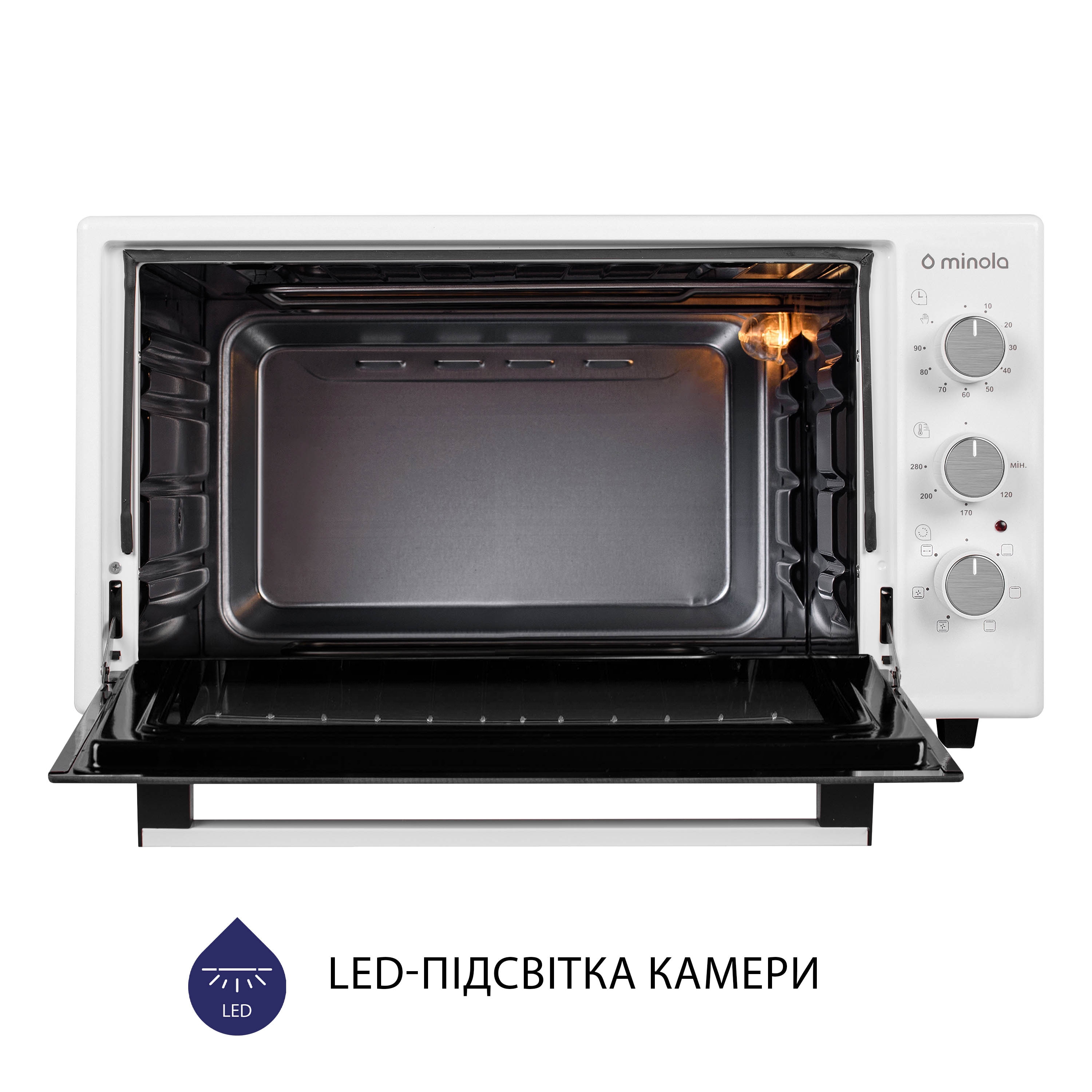 Электрическая печь Minola FOET 3714 WH - зображення 9