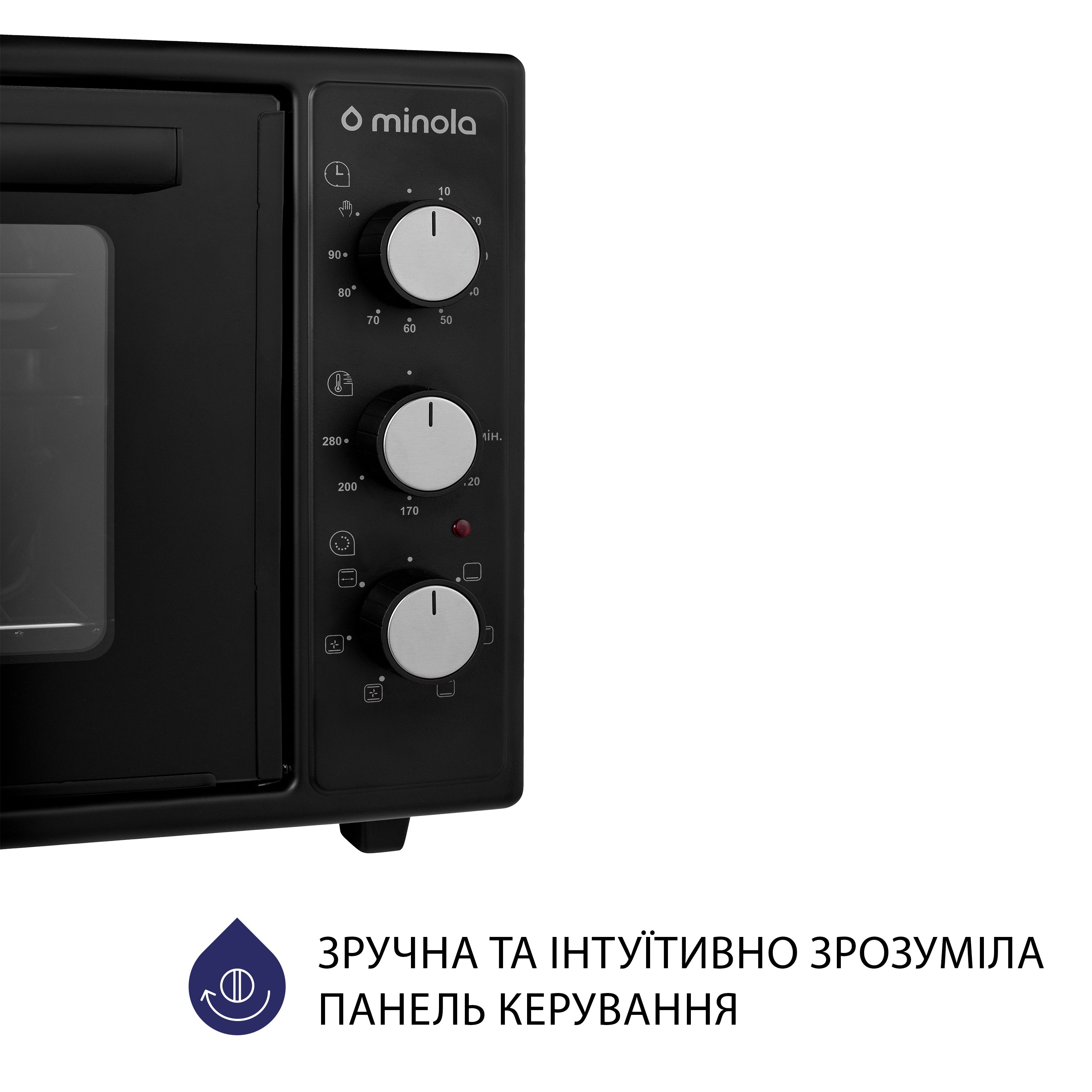 Minola 5902767909365 - зображення 3 Электрическая печь Minola FOET 4815 BL - зображення 3