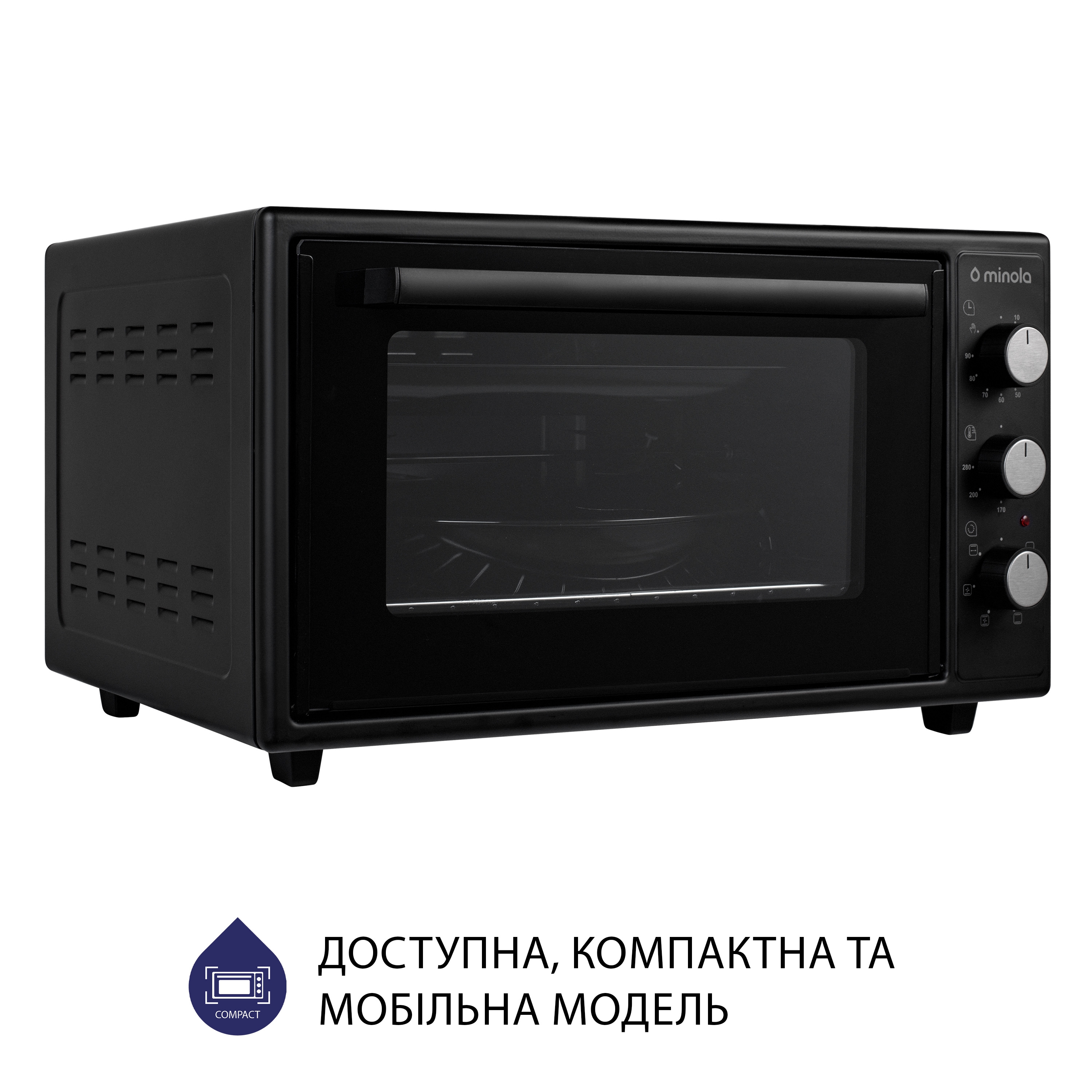 Minola 5902767909365 - зображення 4 Электрическая печь Minola FOET 4815 BL - зображення 4