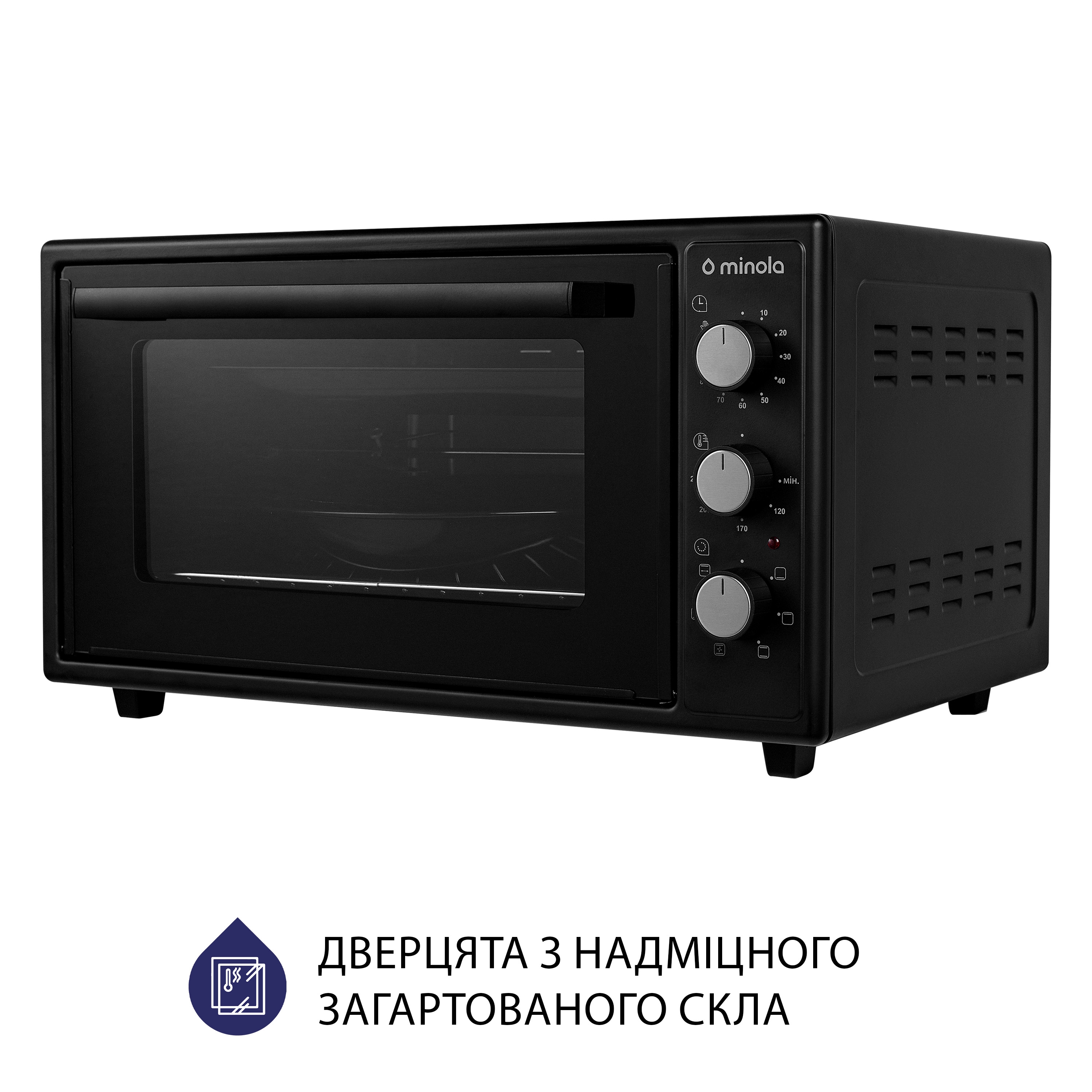 Minola 5902767909365 - зображення 5 Электрическая печь Minola FOET 4815 BL - зображення 5