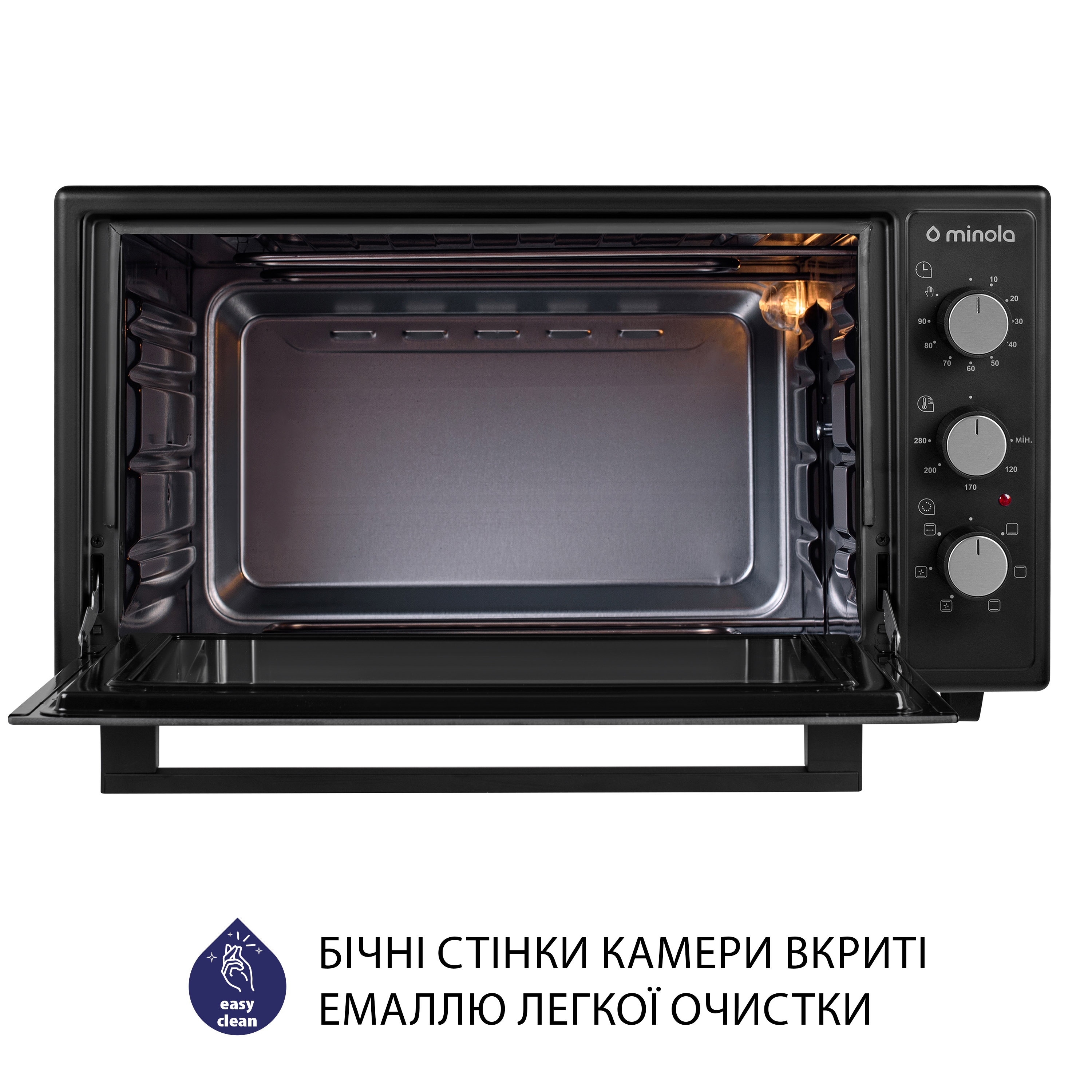 Minola 5902767909365 - зображення 9 Электрическая печь Minola FOET 4815 BL - зображення 9