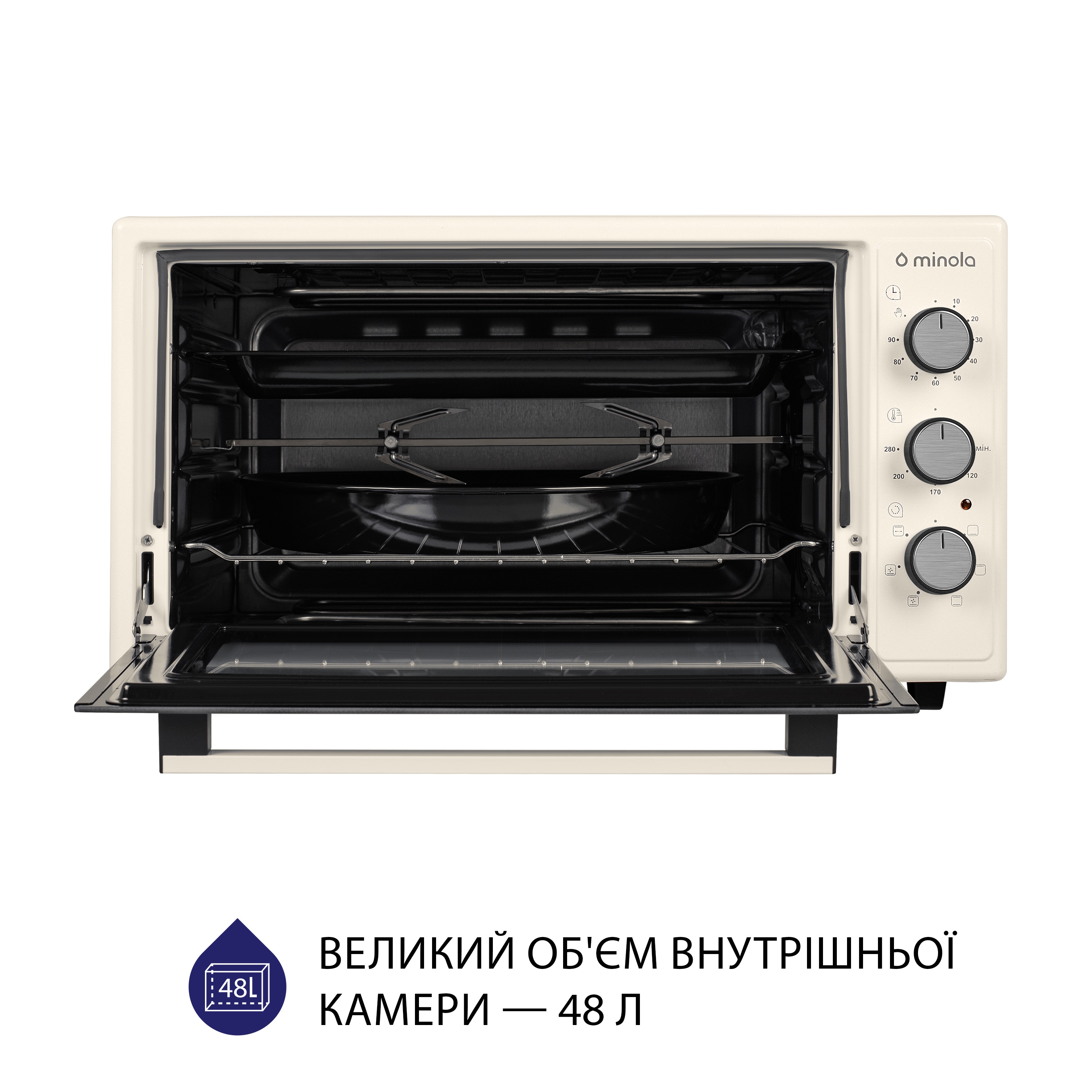 Minola 5902767909396 - зображення 2 Электрическая печь Minola FOET 4815 IV - зображення 2