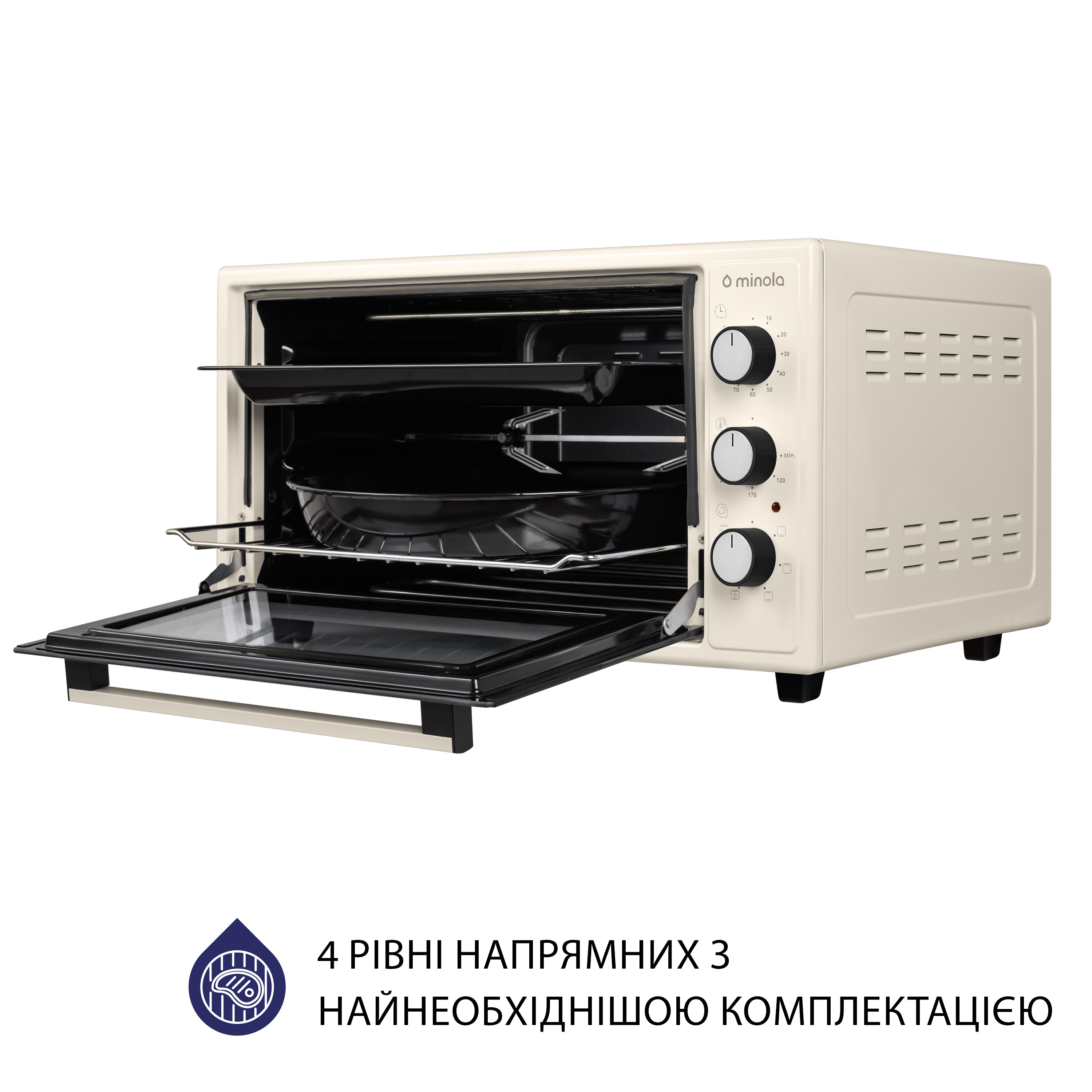 Minola 5902767909396 - зображення 8 Электрическая печь Minola FOET 4815 IV - зображення 8