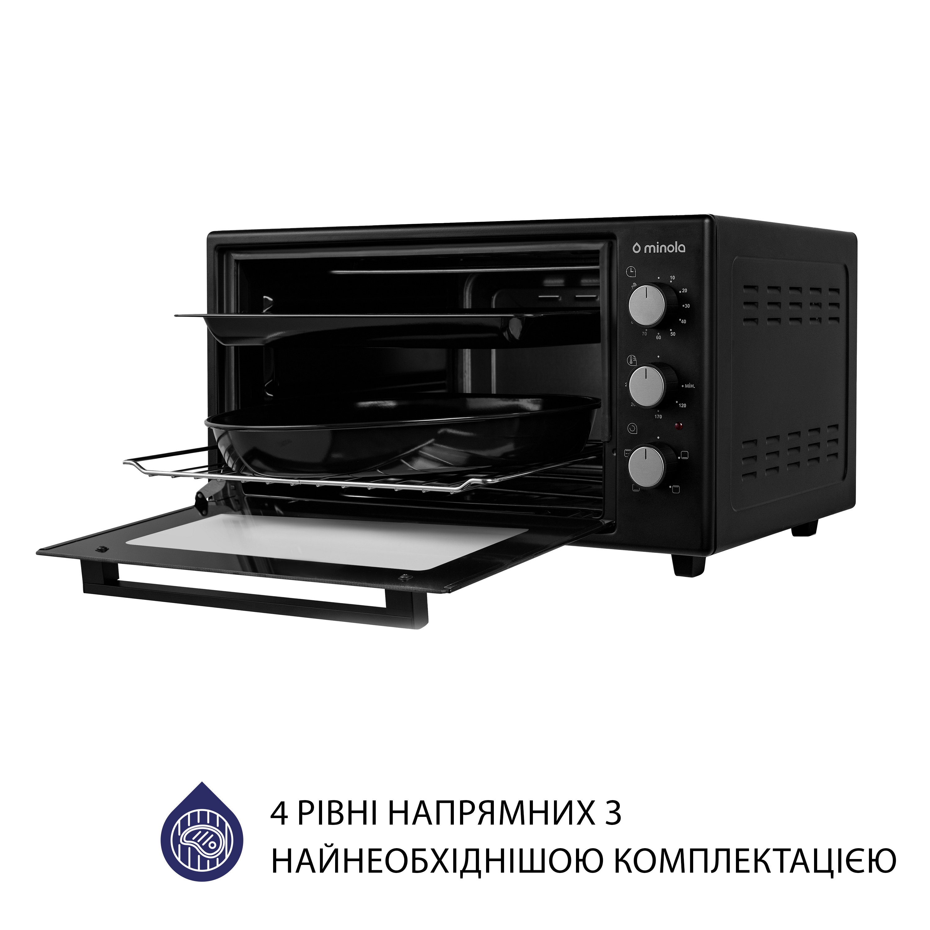 Электрическая печь Minola FOEV 3714 BL - зображення 7