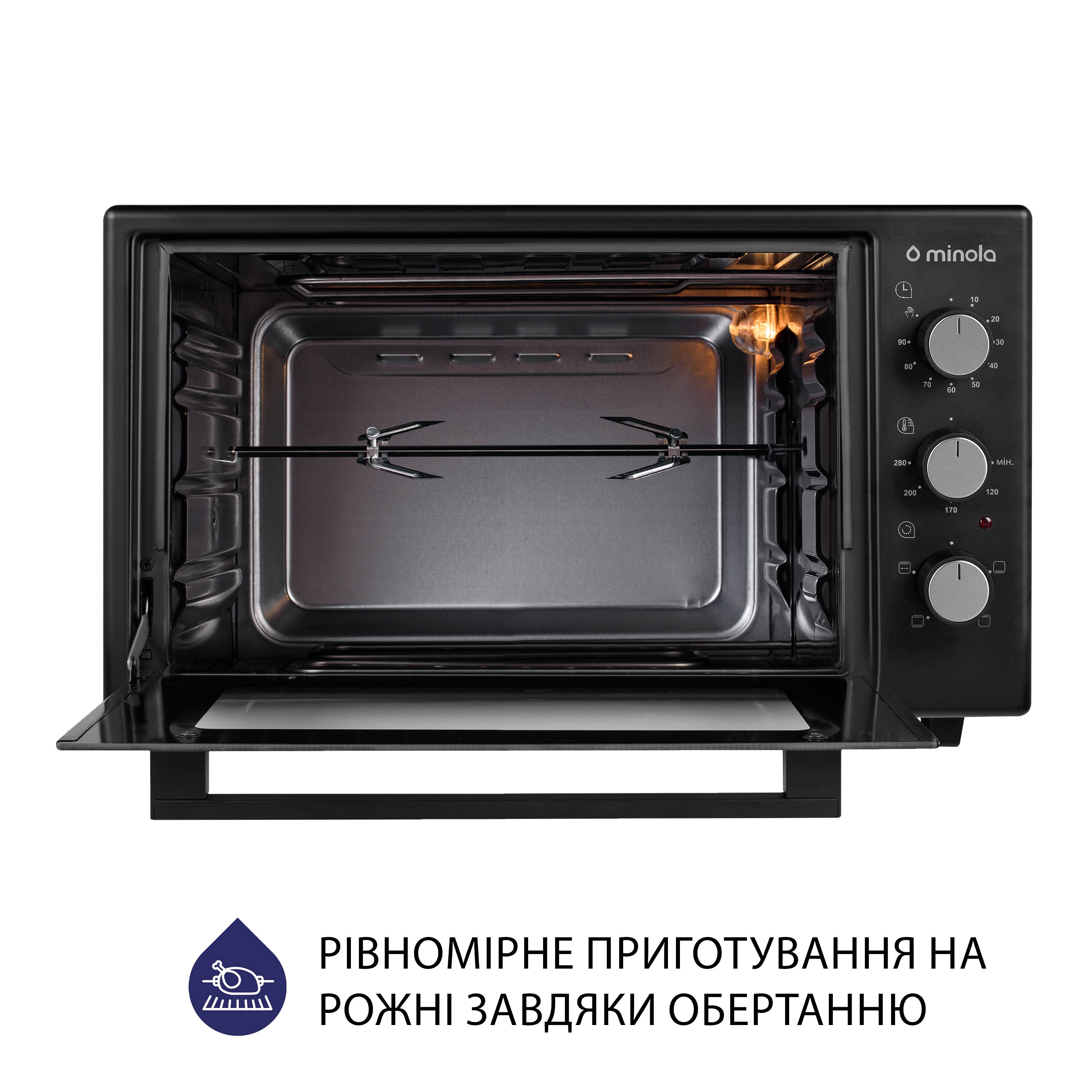 Электрическая печь Minola FOEV 3714 BL - зображення 9