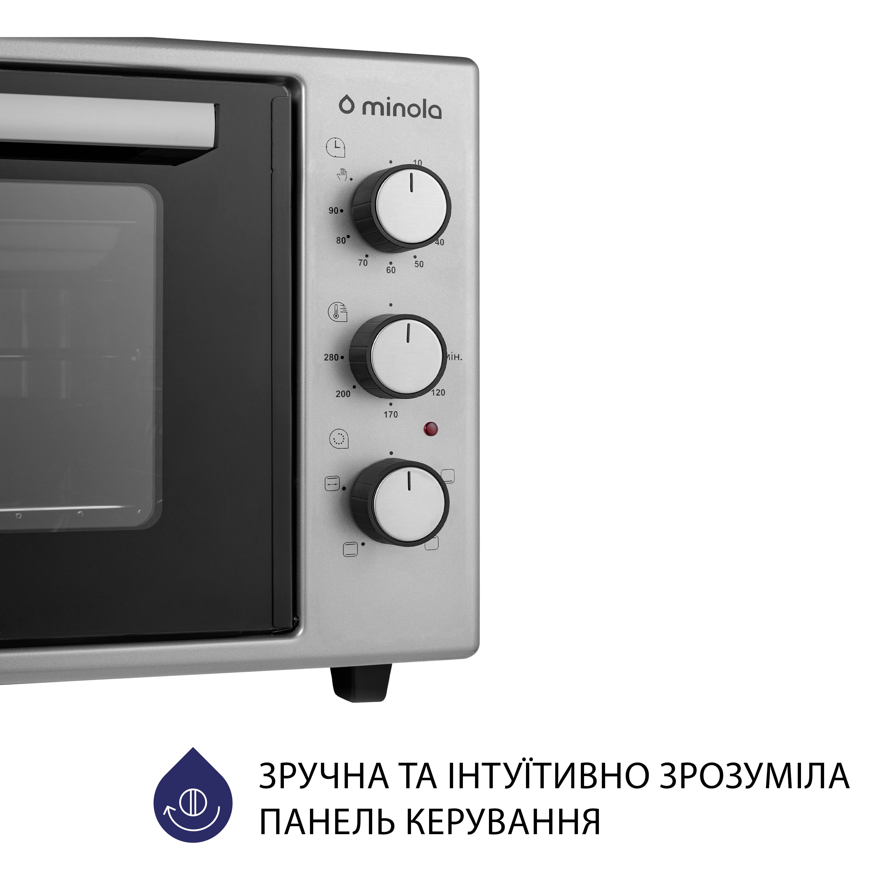 Minola 5902767909211 - зображення 3 Электрическая печь Minola FOEV 3714 GR - зображення 3
