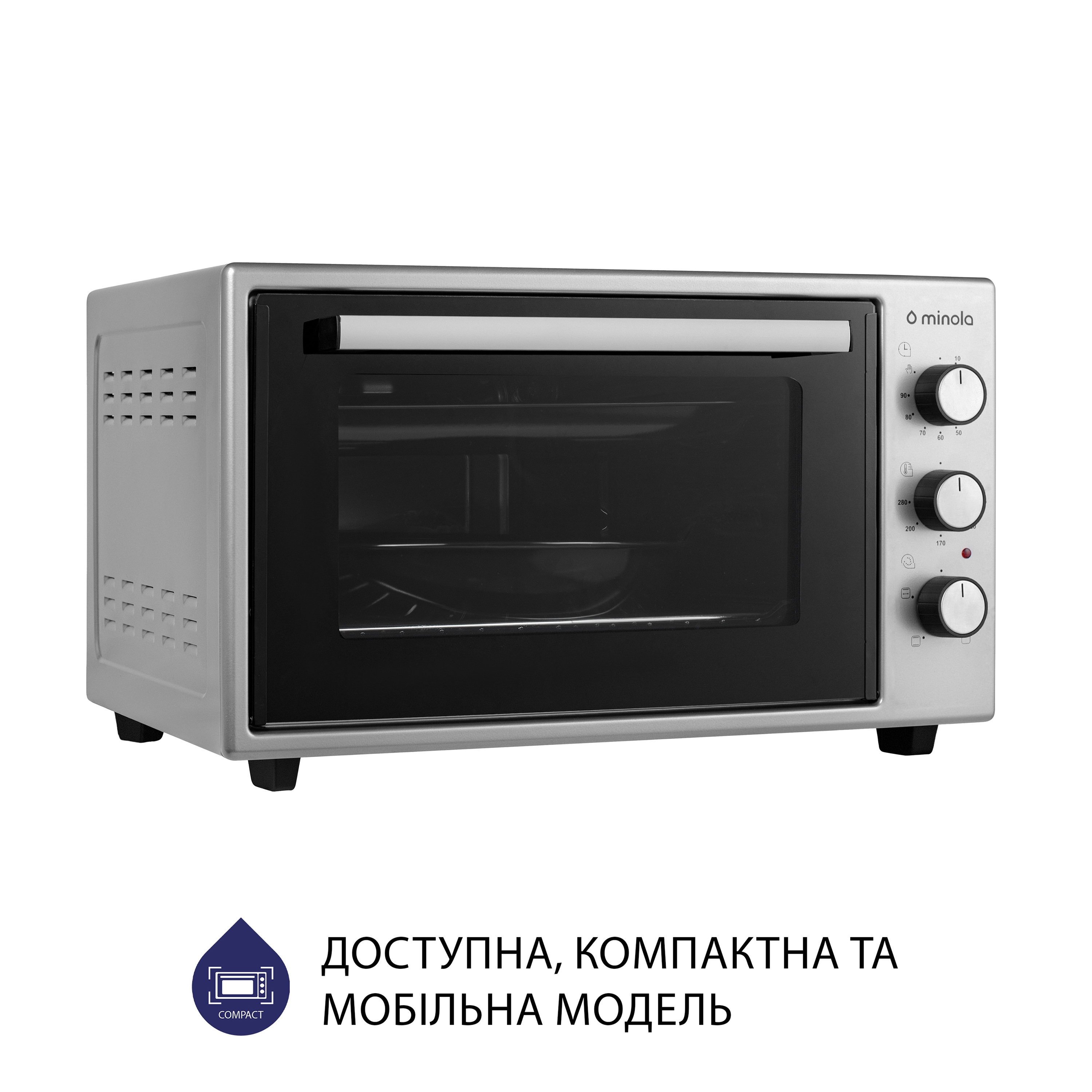 Minola 5902767909211 - зображення 4 Электрическая печь Minola FOEV 3714 GR - зображення 4