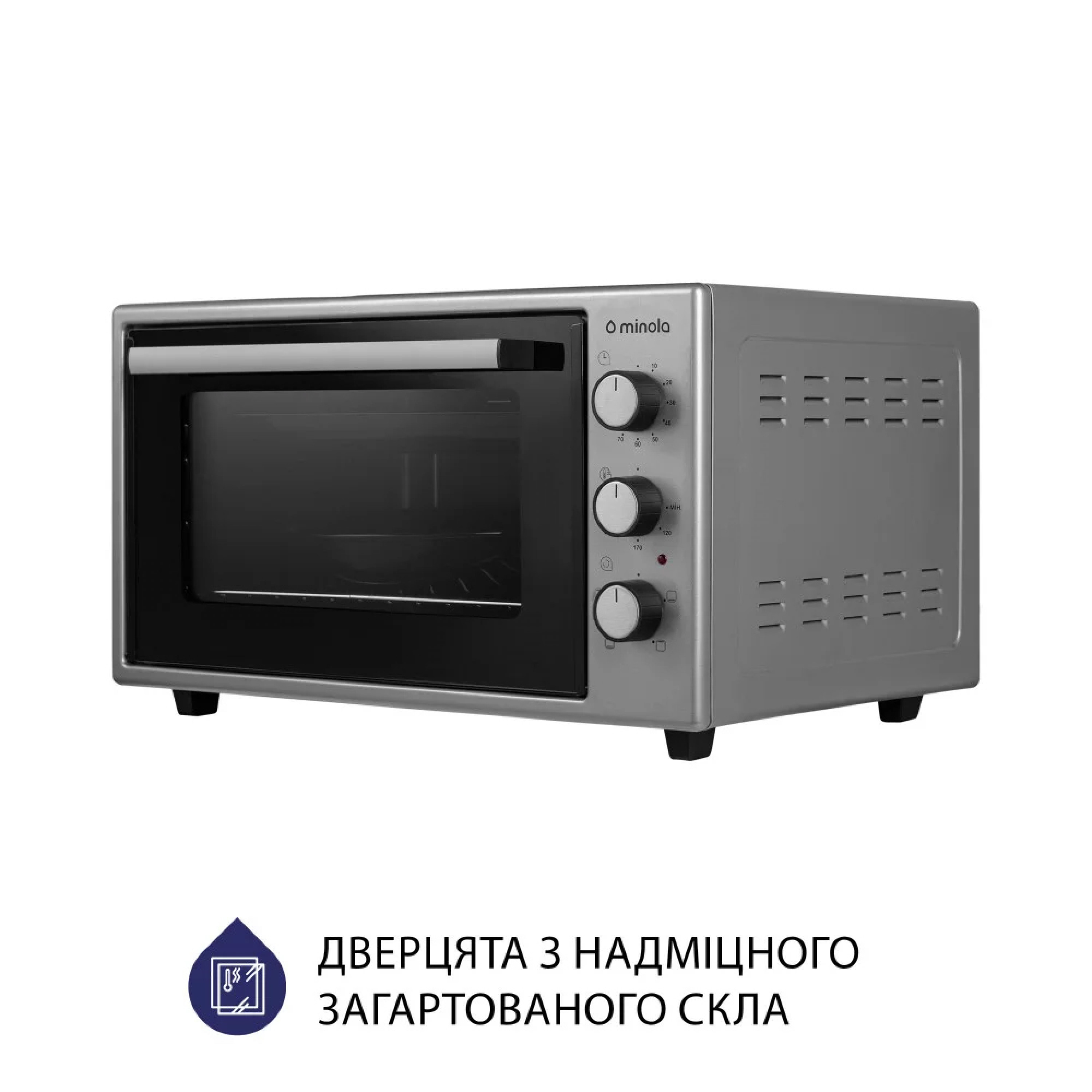 Minola 5902767909211 - зображення 5 Электрическая печь Minola FOEV 3714 GR - зображення 5