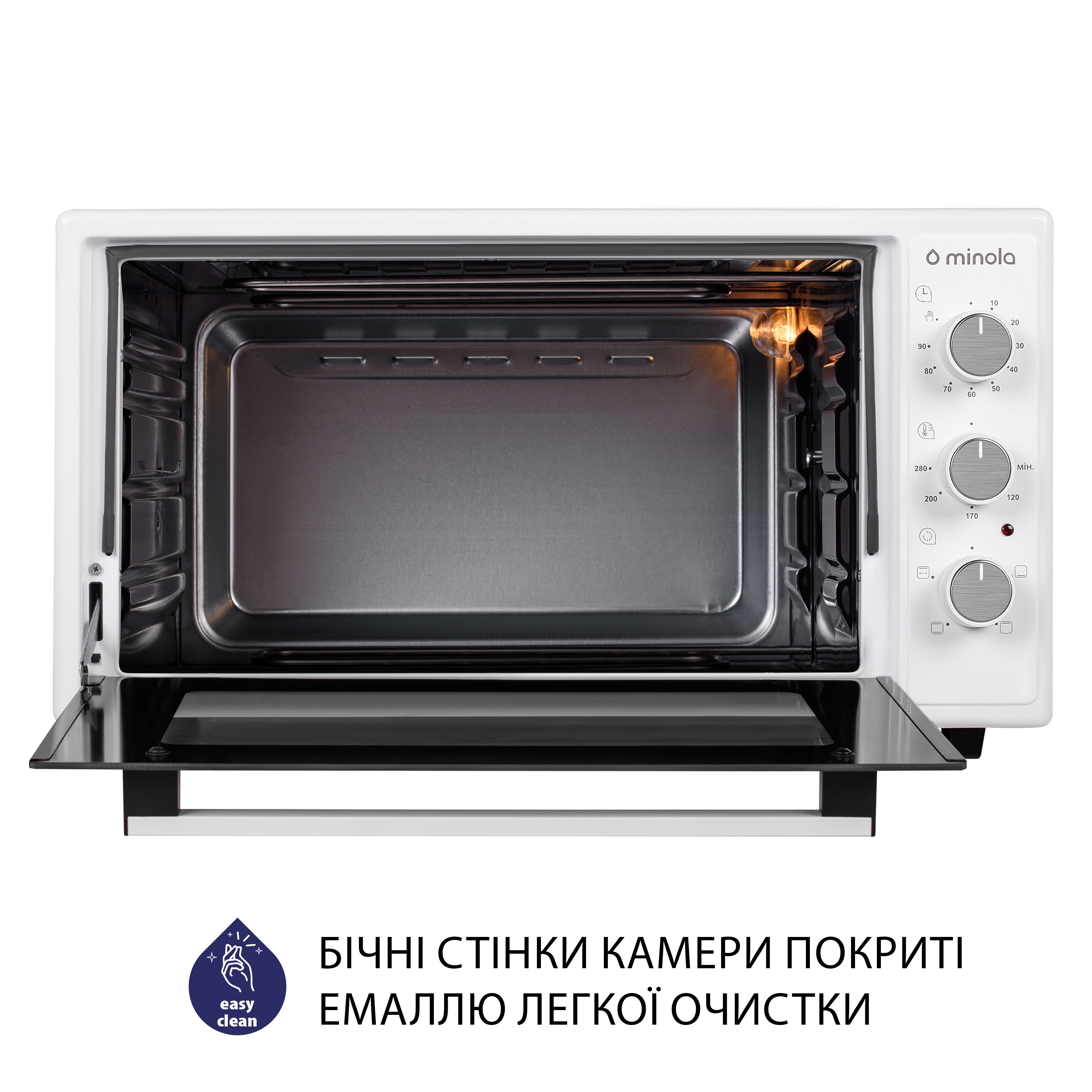 Електрична піч Minola FOEV 4815 WH - зображення 8
