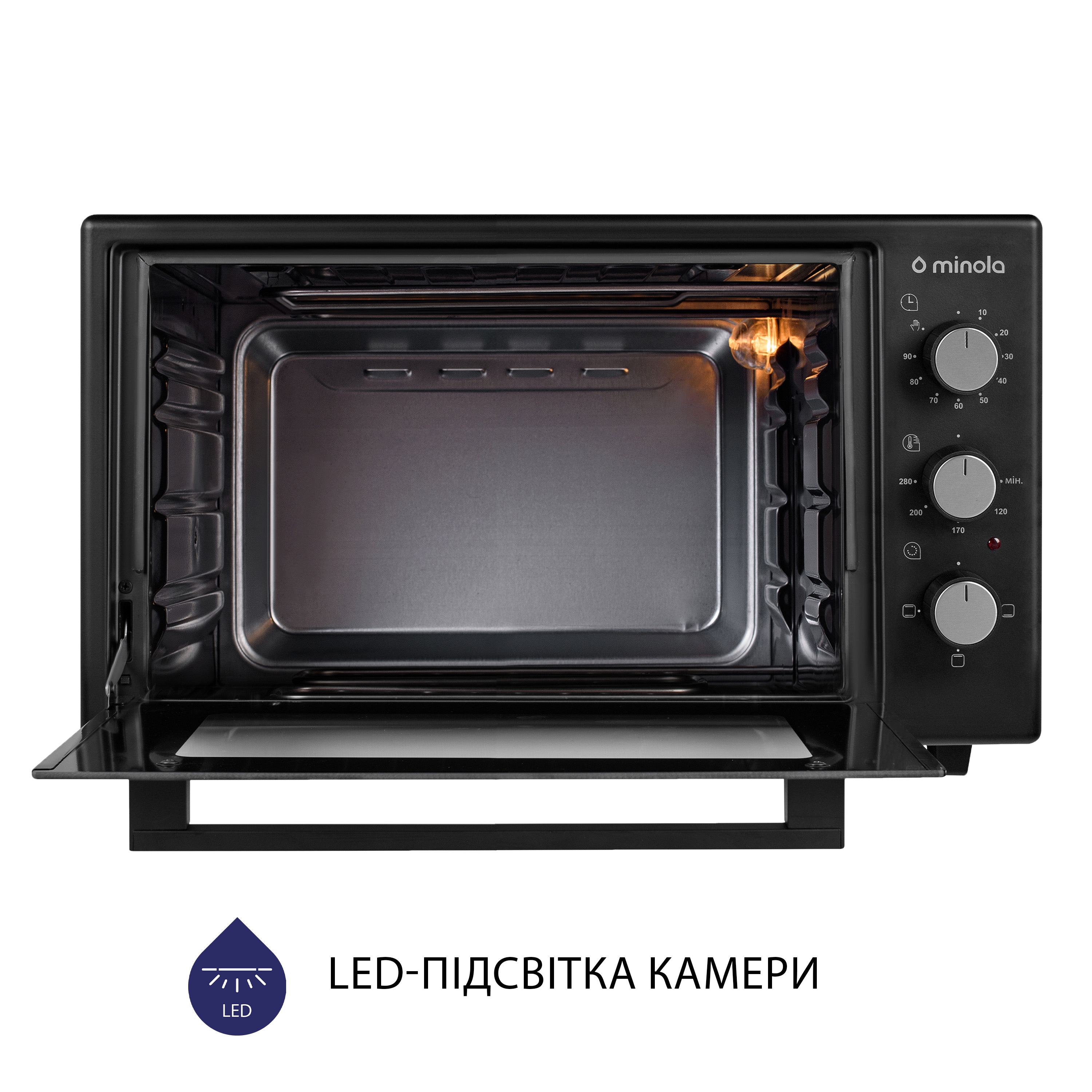 Електрична піч Minola FOE 3714 BL - зображення 8