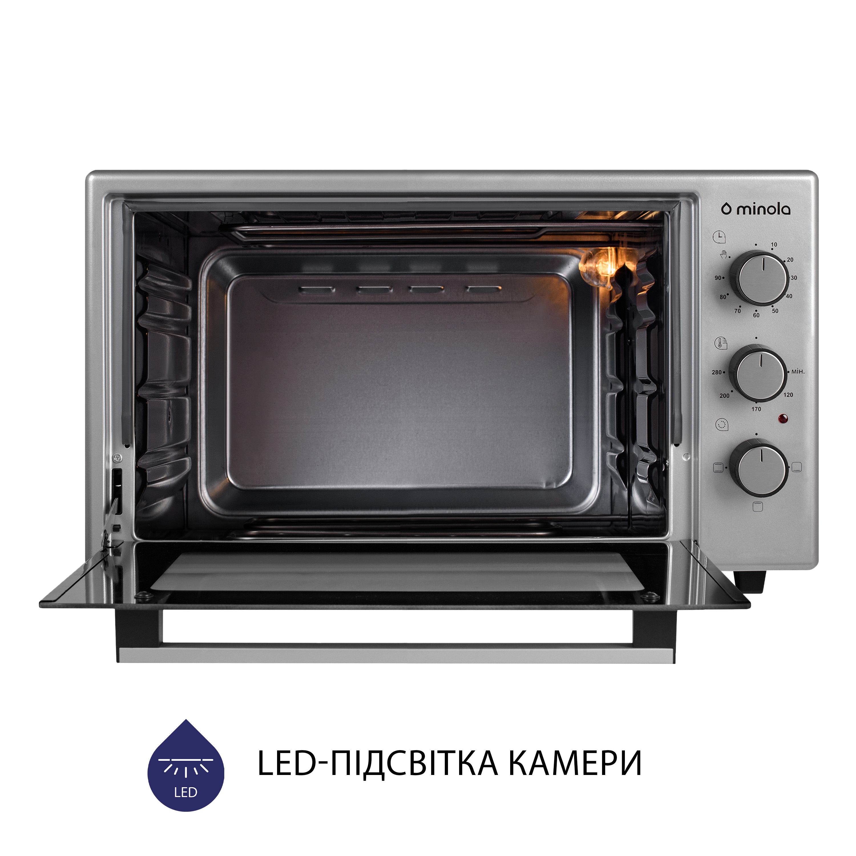 Електрична піч Minola FOE 3714 GR - зображення 8