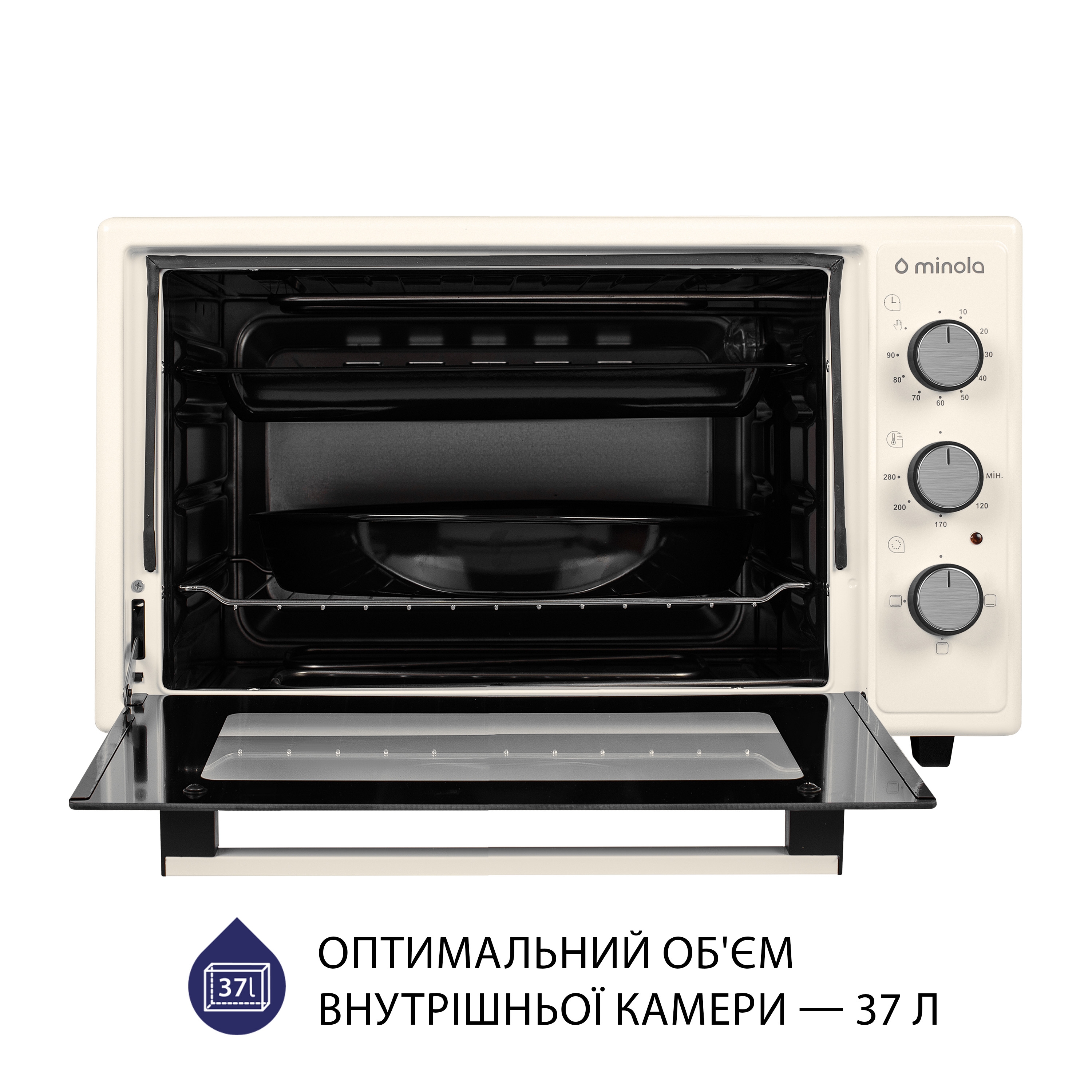 Minola 5902767909181 - зображення 2 Электрическая печь Minola FOE 3714 IV - зображення 2