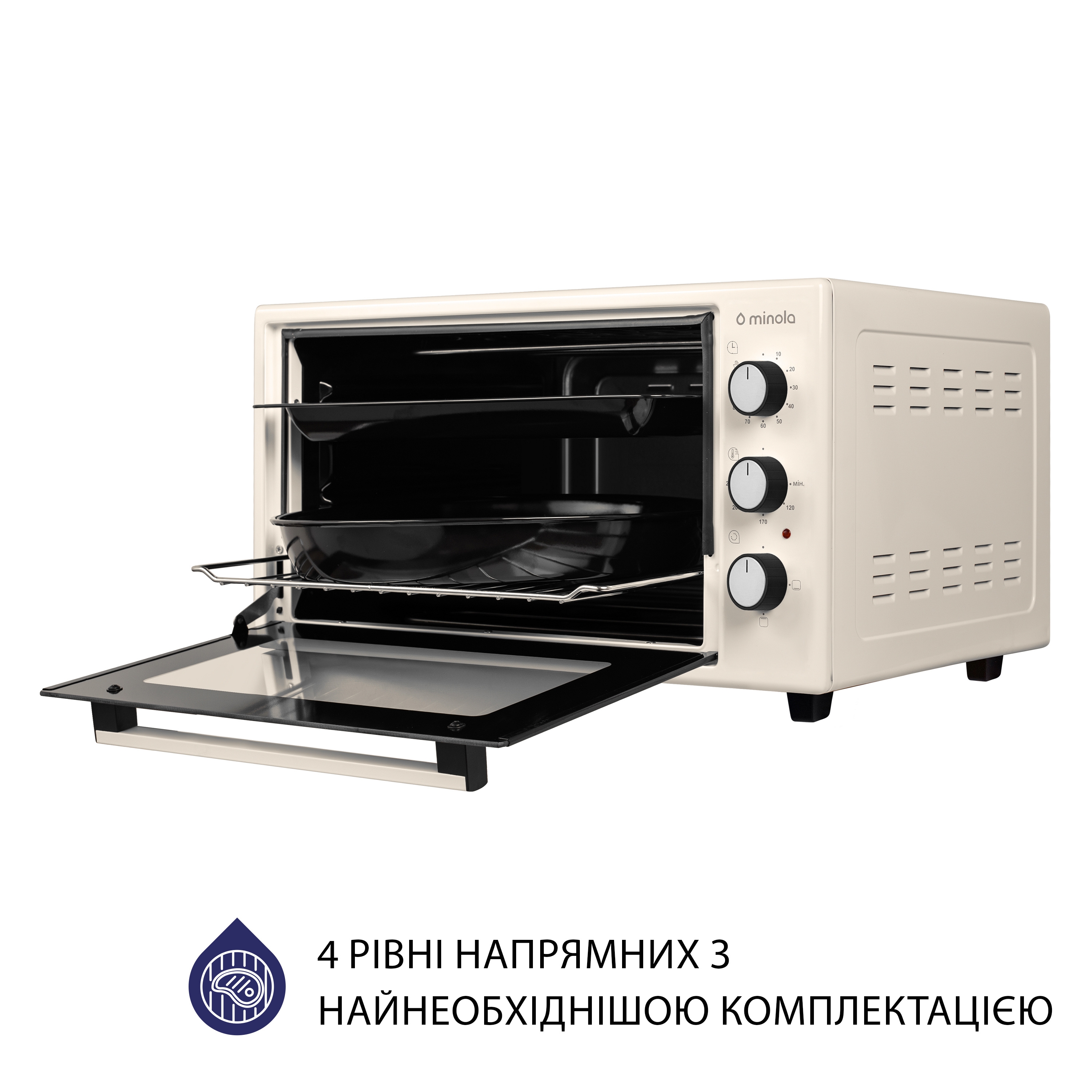 Minola 5902767909181 - зображення 7 Электрическая печь Minola FOE 3714 IV - зображення 7