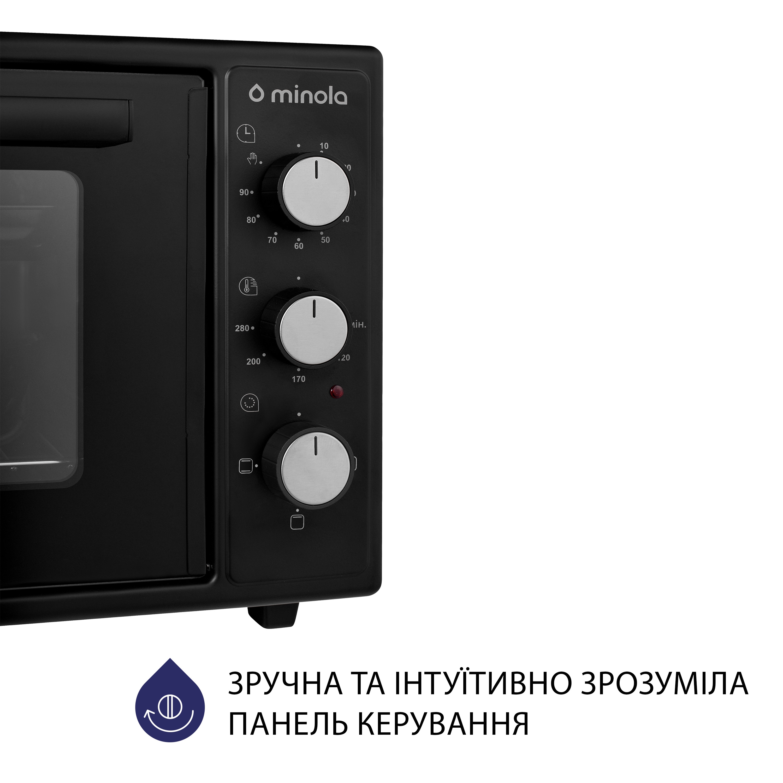 Minola 5902767909280 - зображення 3 Электрическая печь Minola FOE 4815 BL - зображення 3