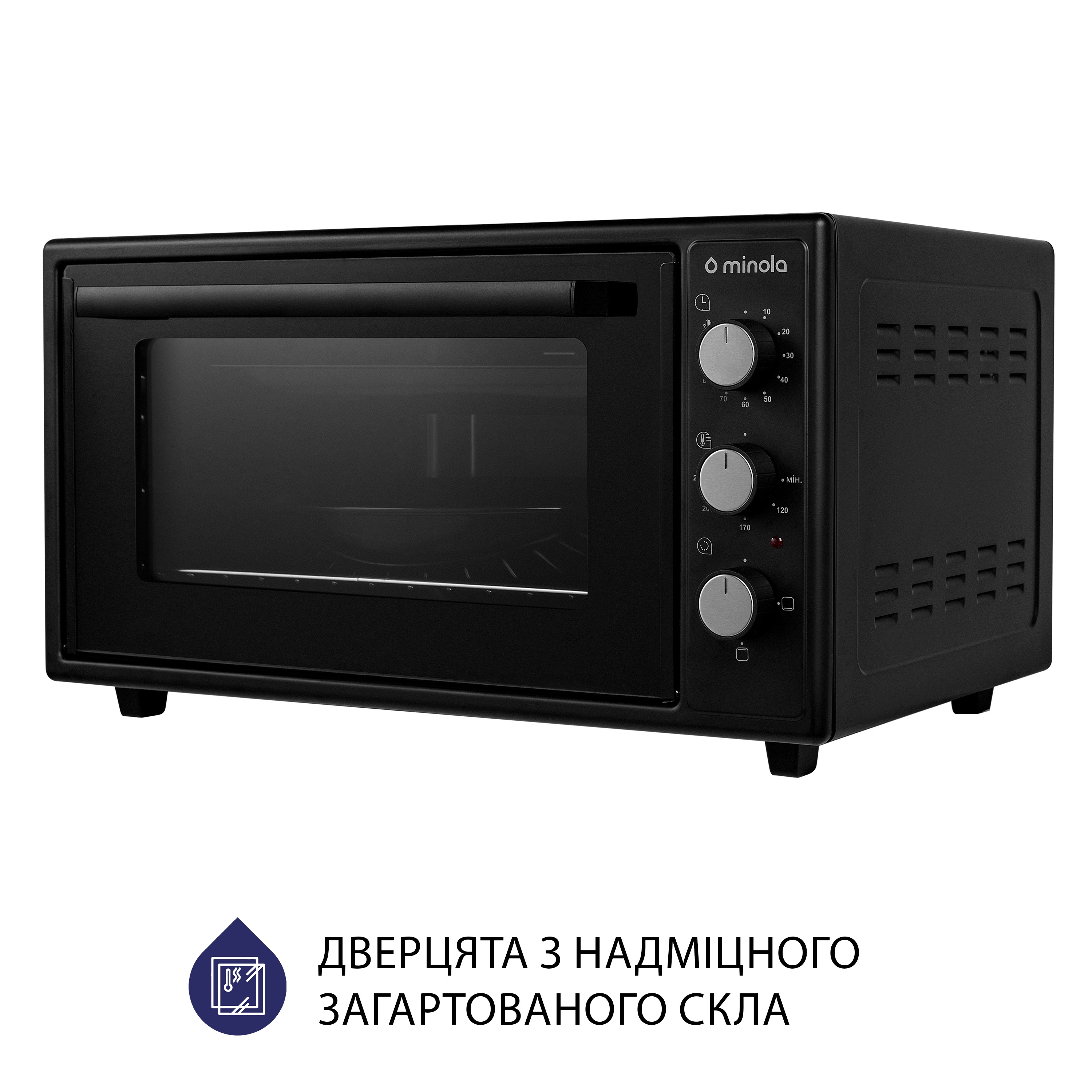 Minola 5902767909280 - зображення 5 Электрическая печь Minola FOE 4815 BL - зображення 5