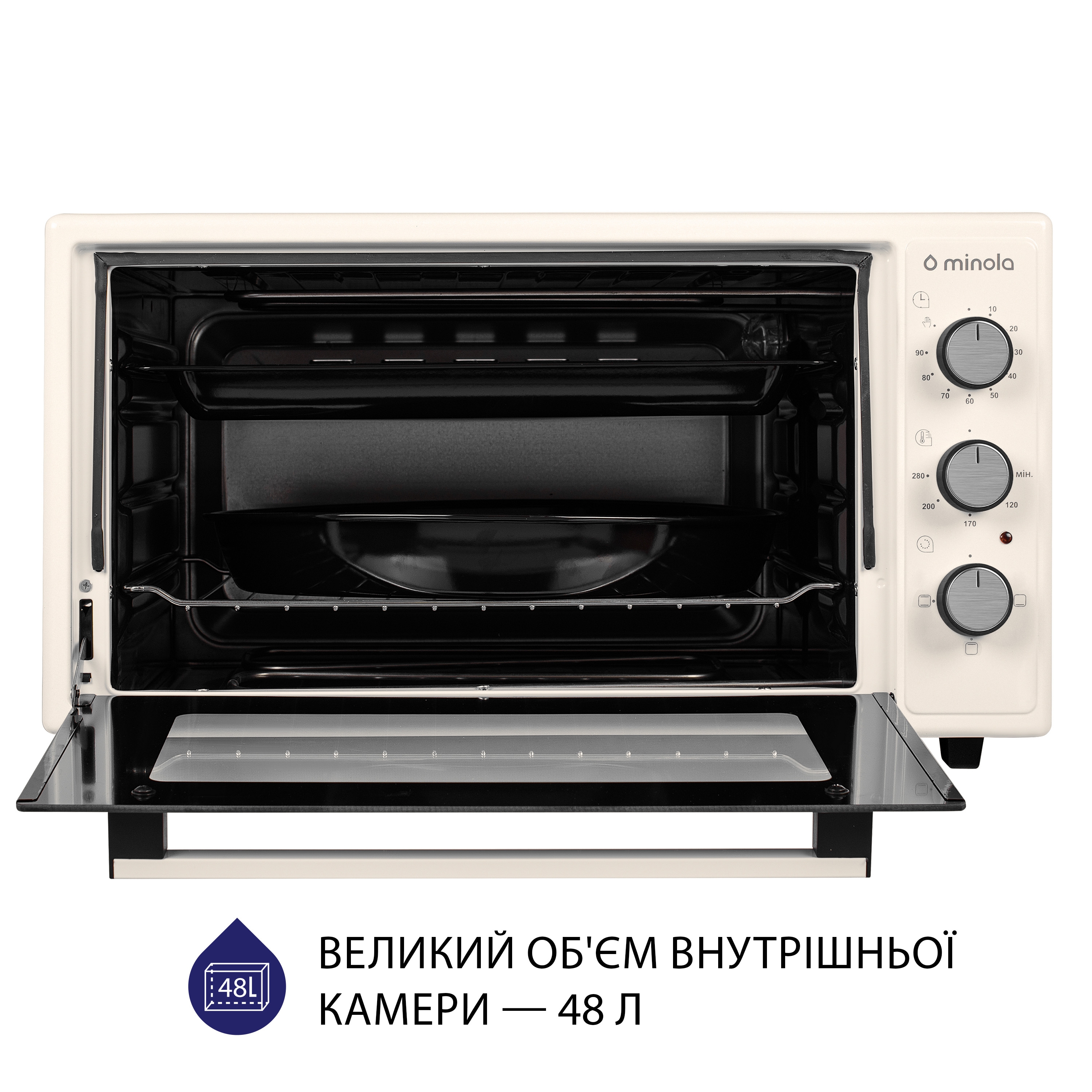 Minola 5902767909310 - зображення 2 Электрическая печь Minola FOE 4815 IV - зображення 2