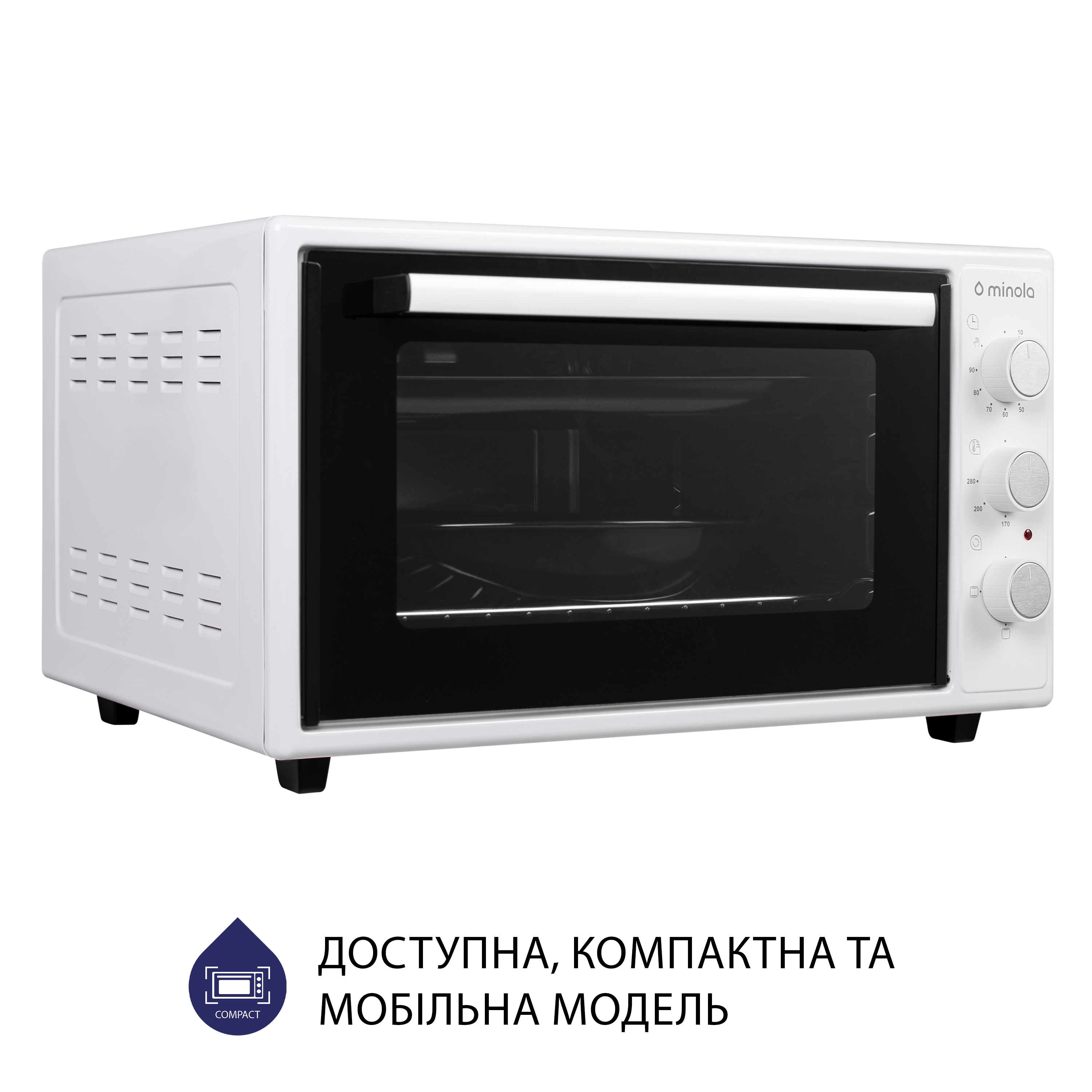Minola 5902767909297 - зображення 4 Электрическая печь Minola FOE 4815 WH - зображення 4