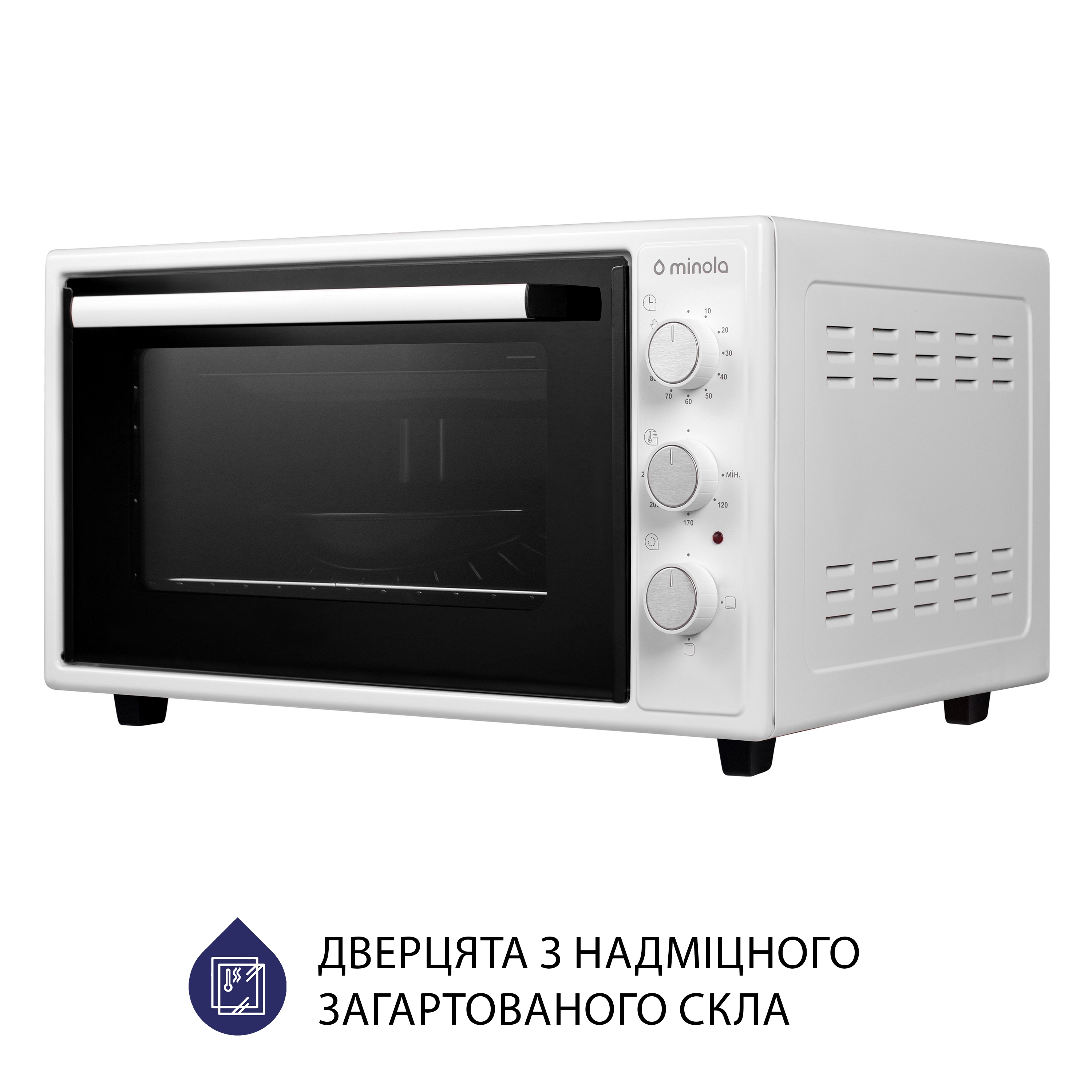 Minola 5902767909297 - зображення 5 Электрическая печь Minola FOE 4815 WH - зображення 5