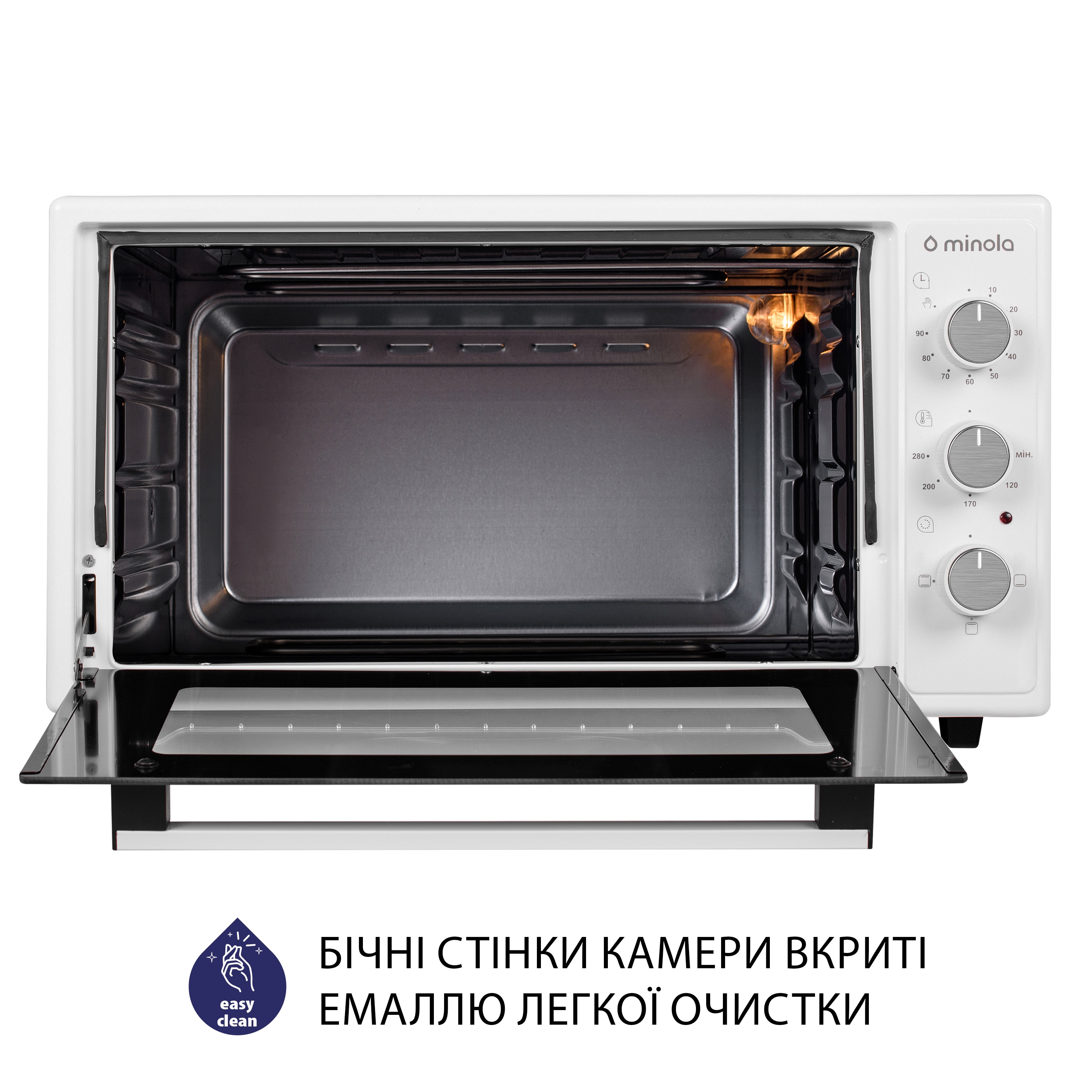 Minola 5902767909297 - зображення 8 Электрическая печь Minola FOE 4815 WH - зображення 8