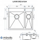 Мойка кухонная нержавеющая сталь Minola LAVIO SRZ 67354 - зображення 10