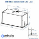 Витяжка повновбудована Minola HBI 6873 BL GLASS 1200 LED Line - зображення 11