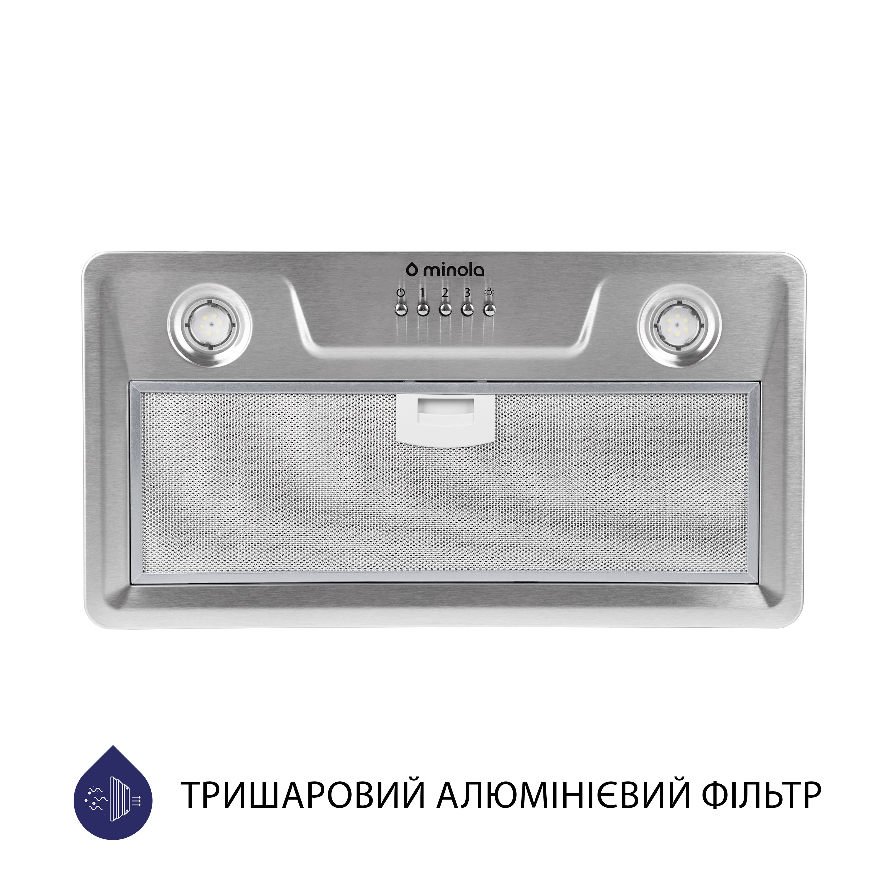 Вытяжка полновстраиваемая Minola HBI 5202 I 700 LED - зображення 2