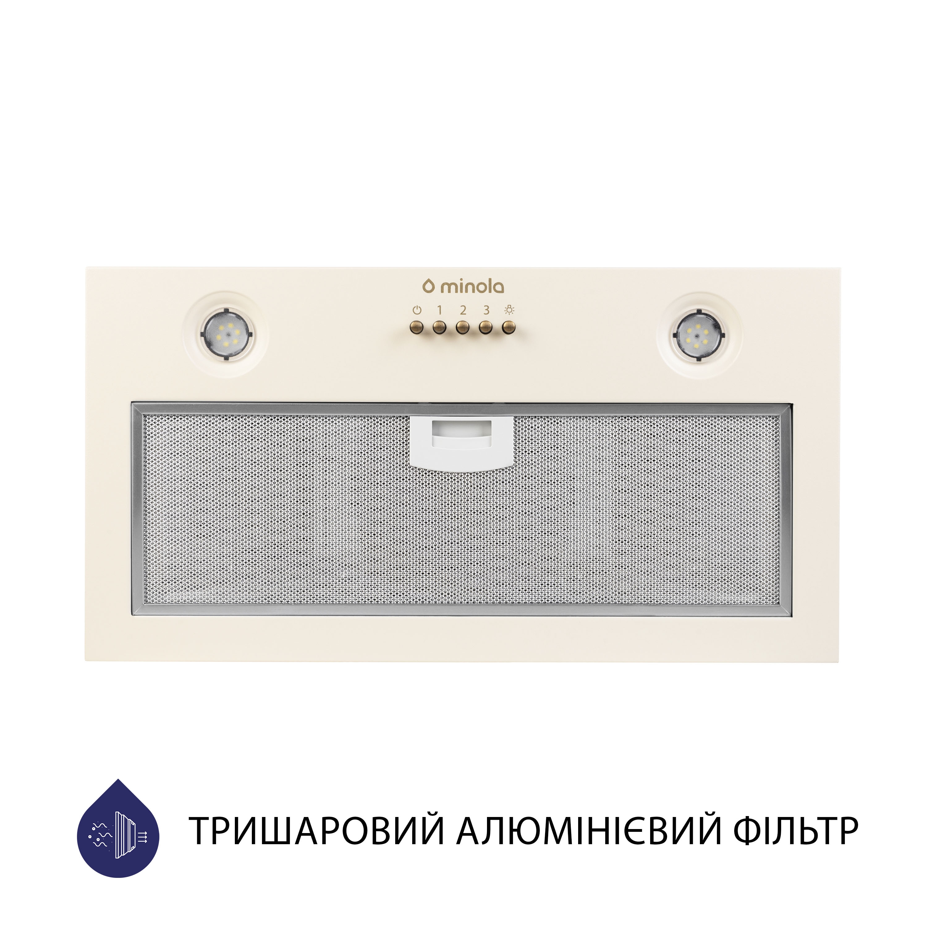 Витяжка повновбудована Minola HBI 5204 IV 700 LED - зображення 2