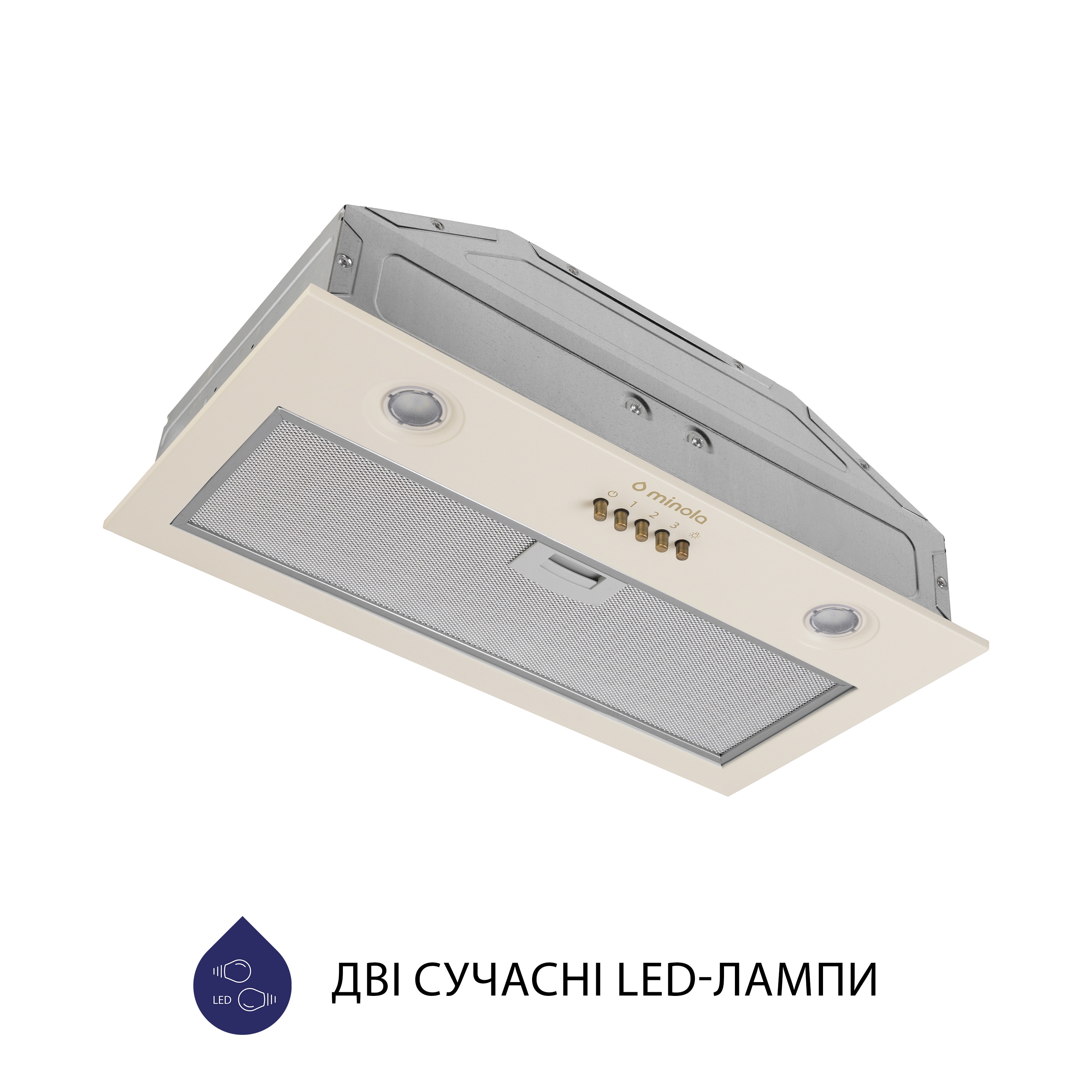 Витяжка повновбудована Minola HBI 5204 IV 700 LED - зображення 4