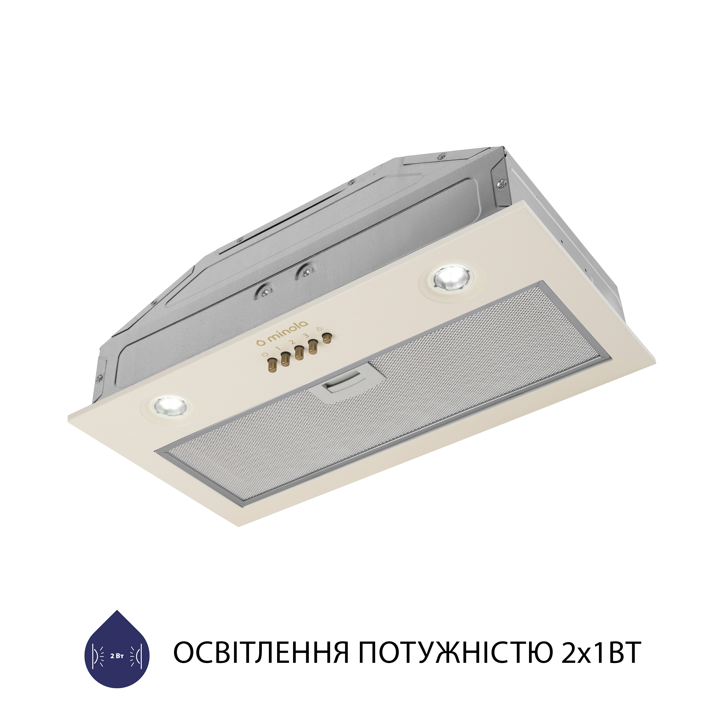 Витяжка повновбудована Minola HBI 5204 IV 700 LED - зображення 5