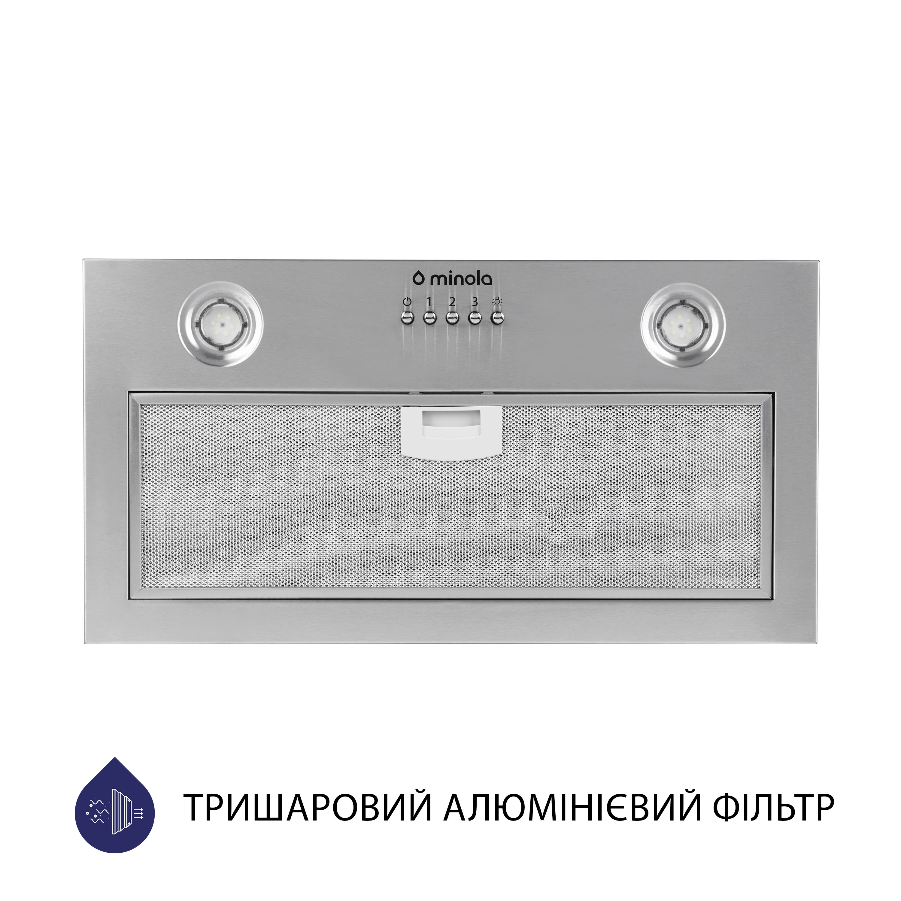 Вытяжка полновстраиваемая Minola HBI 5204 I 700 LED - зображення 2