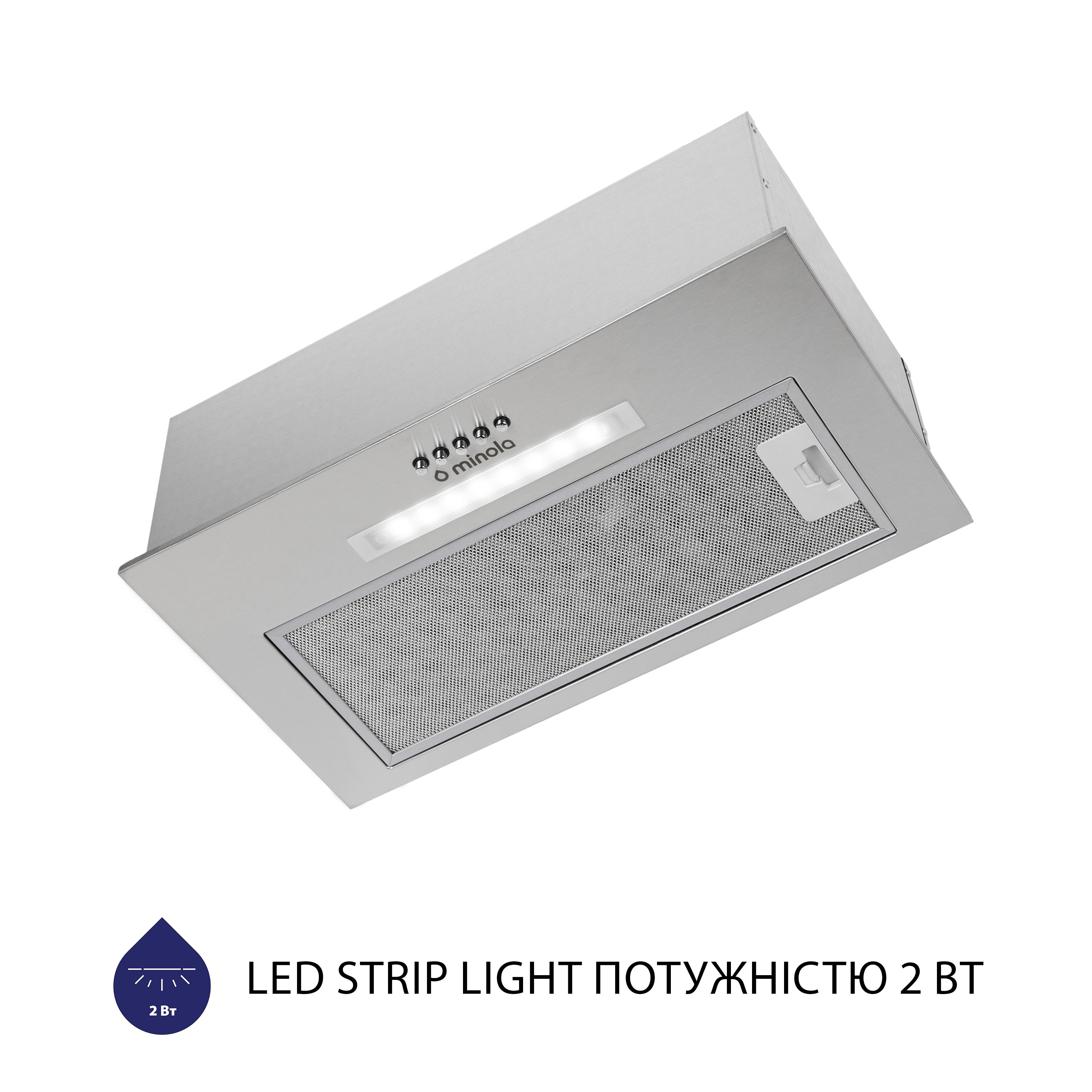 Витяжка повновбудована Minola HBI 5223 I 700 LED - зображення 5