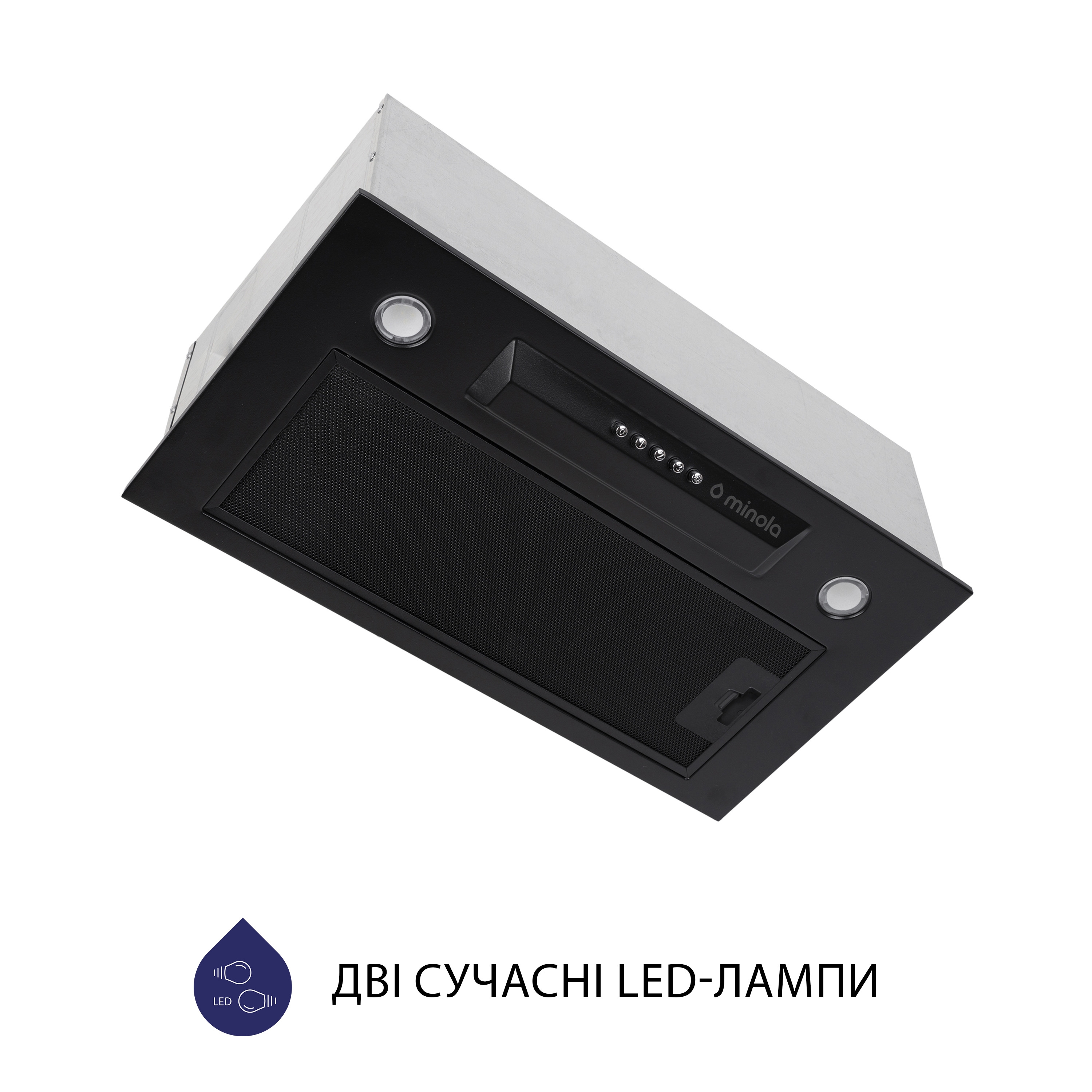 Витяжка повновбудована Minola HBI 53240 BL 800 LED - зображення 4