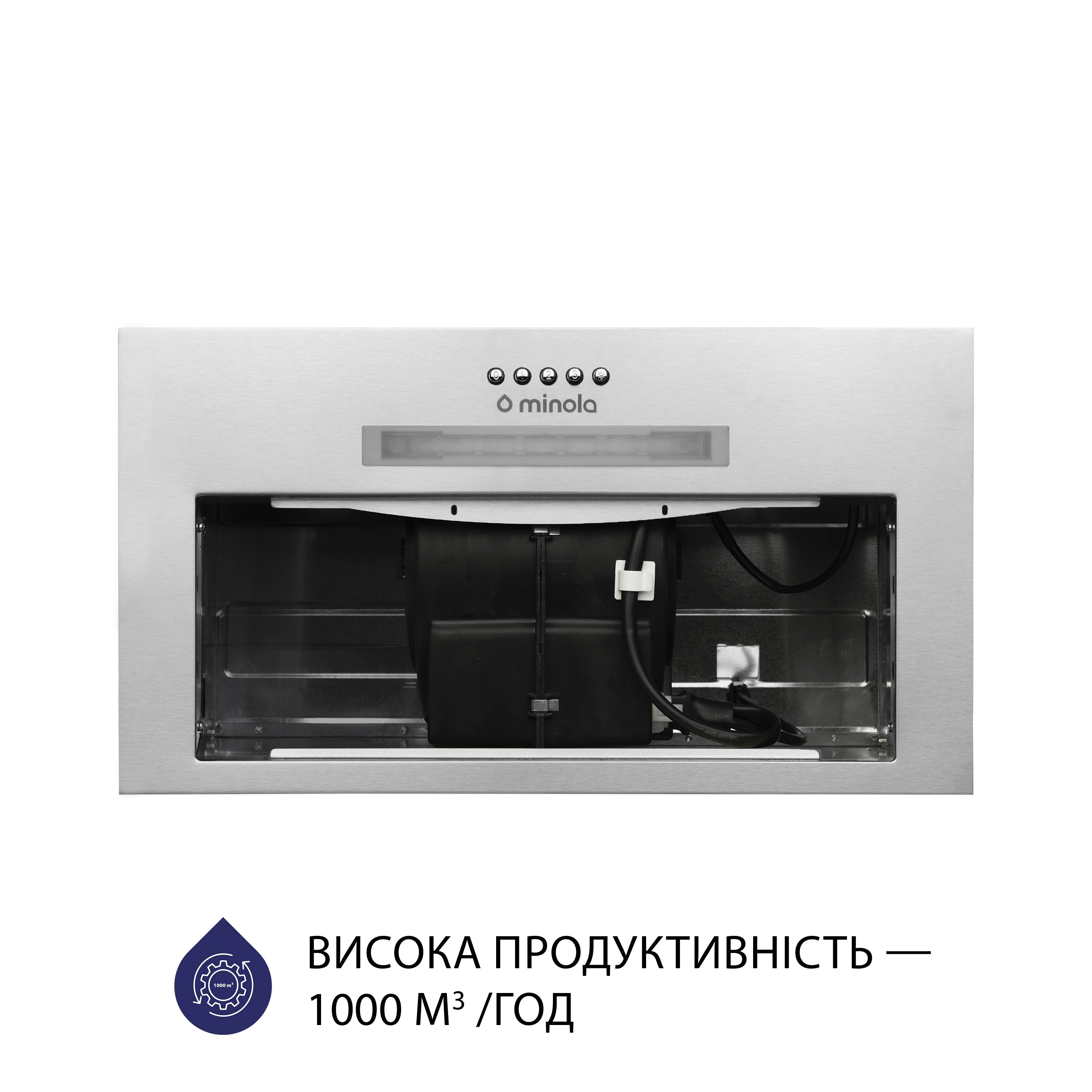 Витяжка повновбудована Minola HBI 5623 I 1000 LED - зображення 3