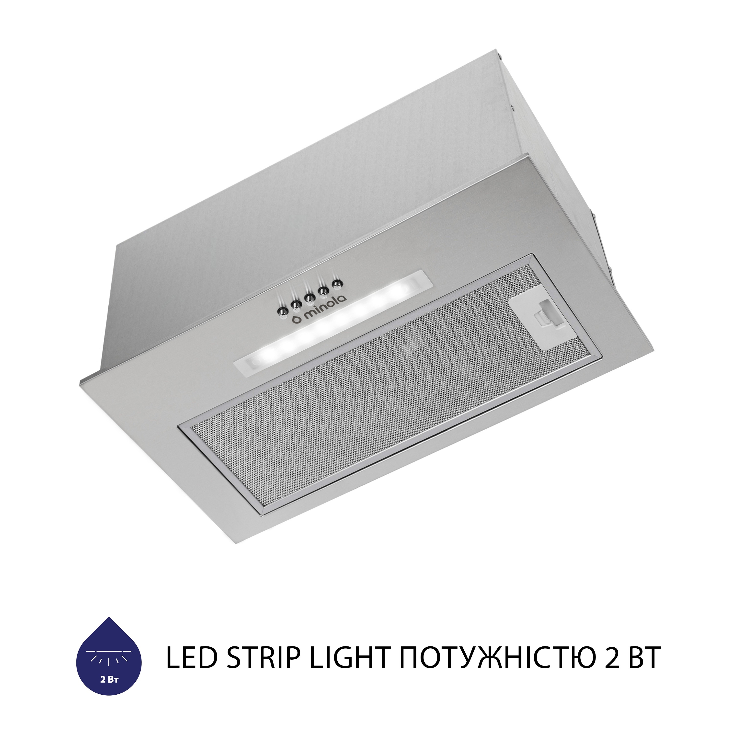 Витяжка повновбудована Minola HBI 5623 I 1000 LED - зображення 5