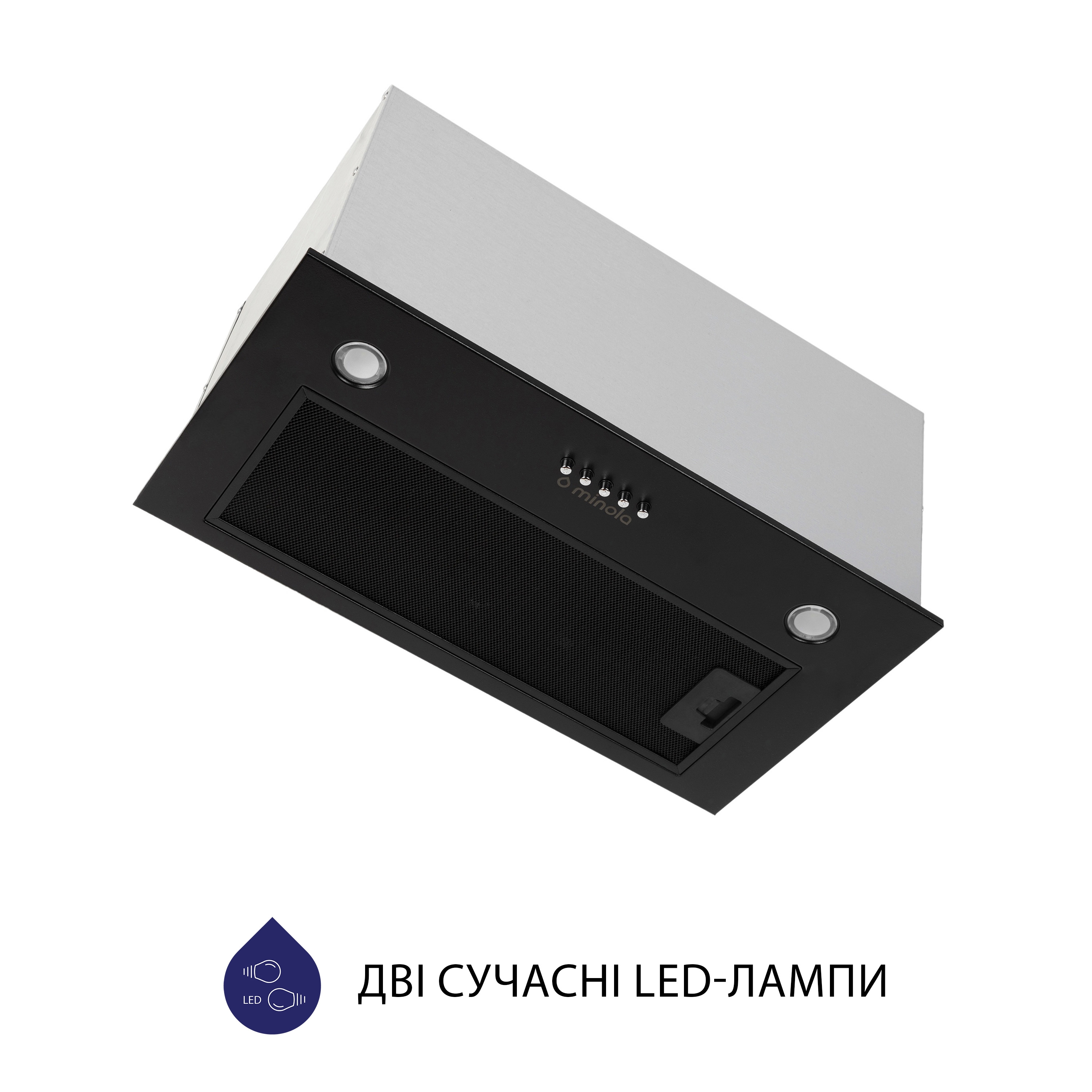 Витяжка повновбудована Minola HBI 56270 BL 1000 LED - зображення 4