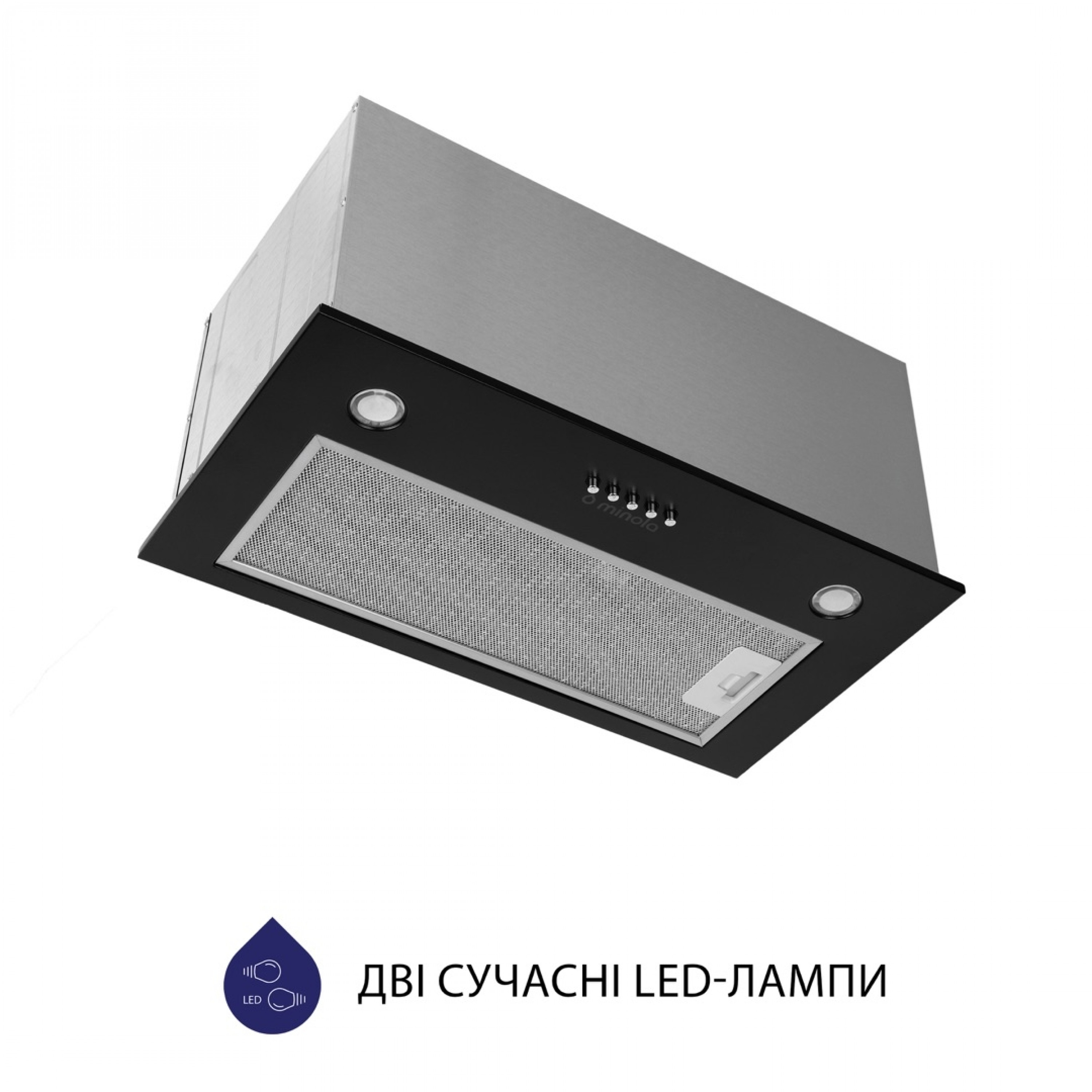 Витяжка повновбудована Minola HBI 5627 BL 1000 LED - зображення 4