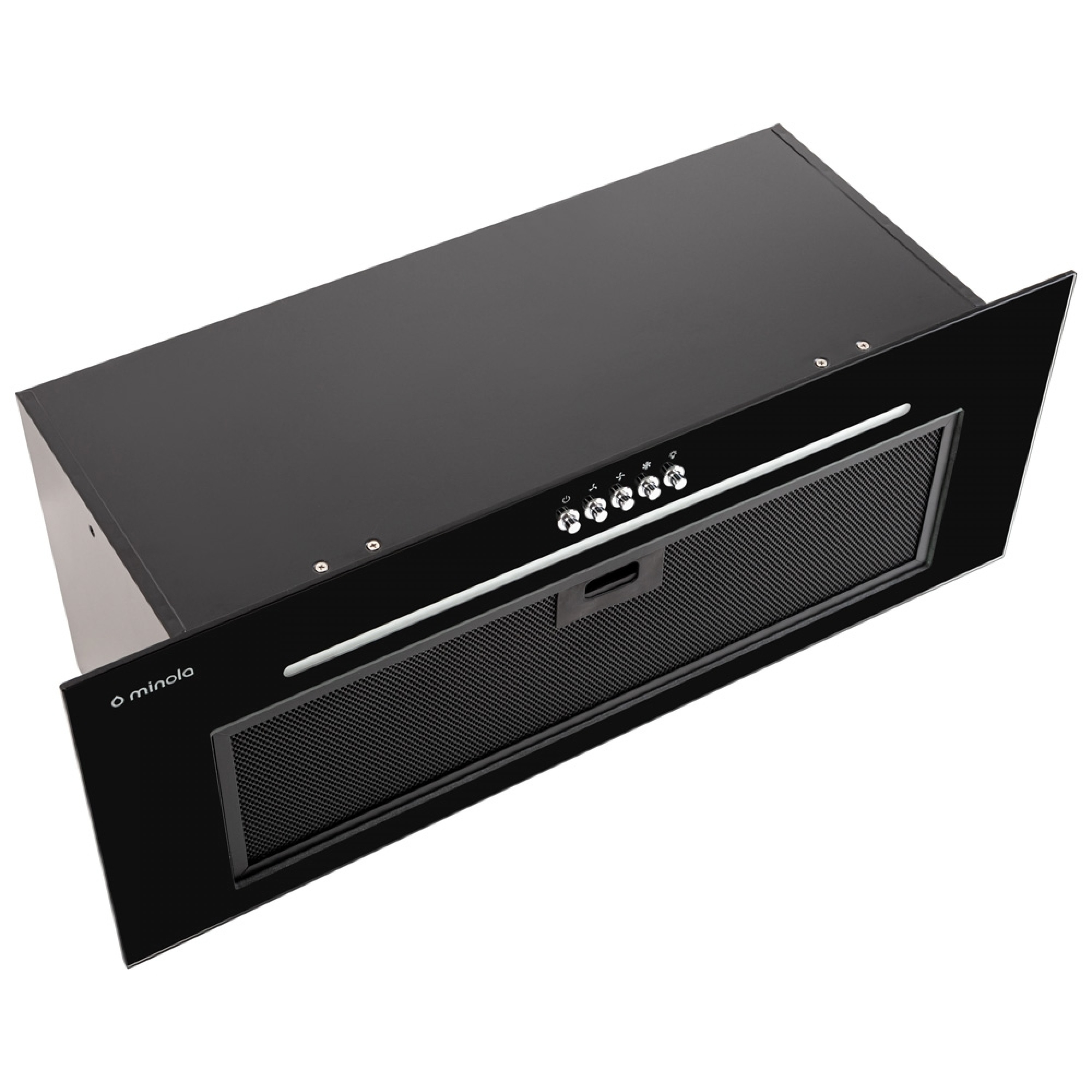 Витяжка повновбудована Minola HBI 7664 BL GLASS 1000 LED Line - зображення 3