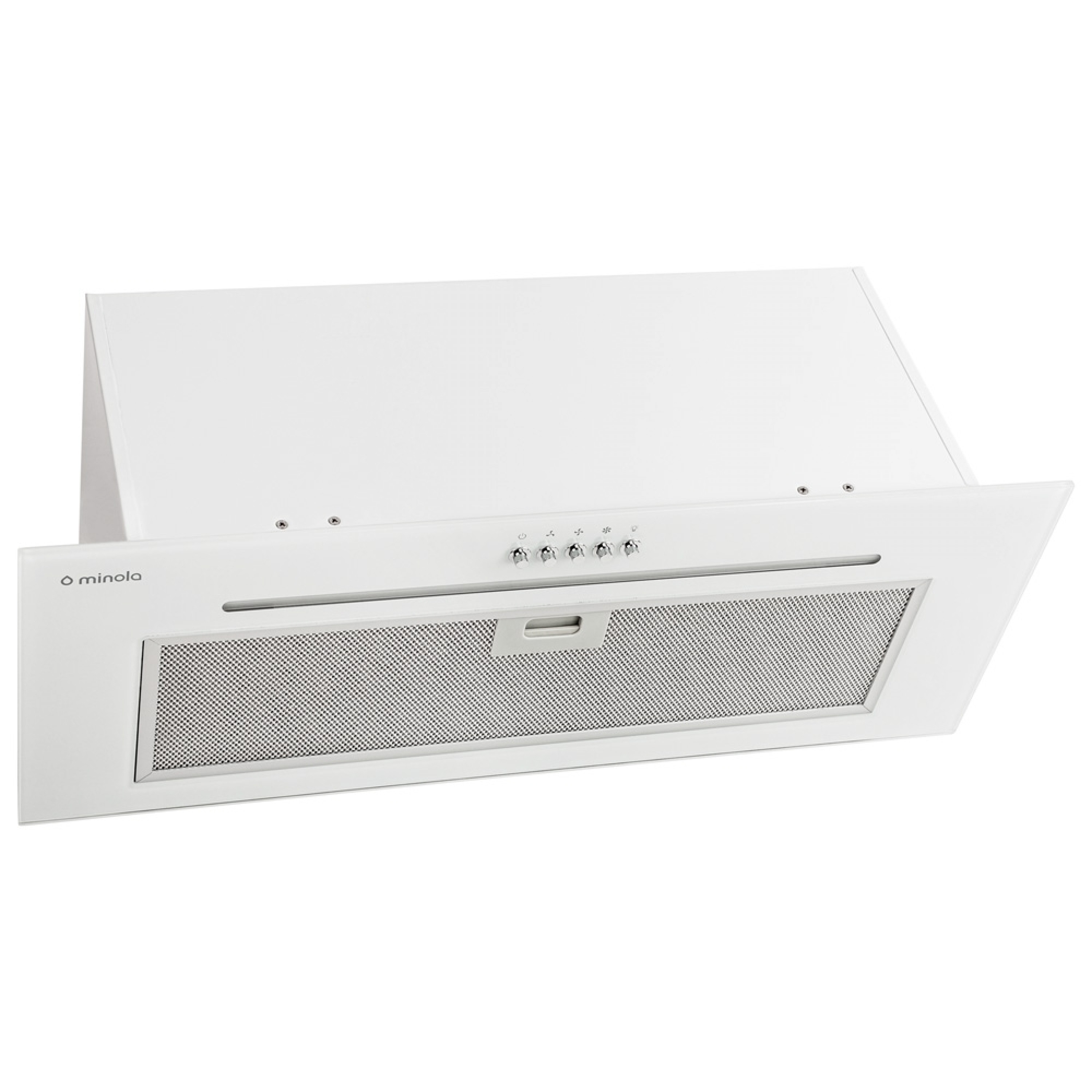 Витяжка повновбудована Minola HBI 7664 WH GLASS 1000 LED Line - зображення 2