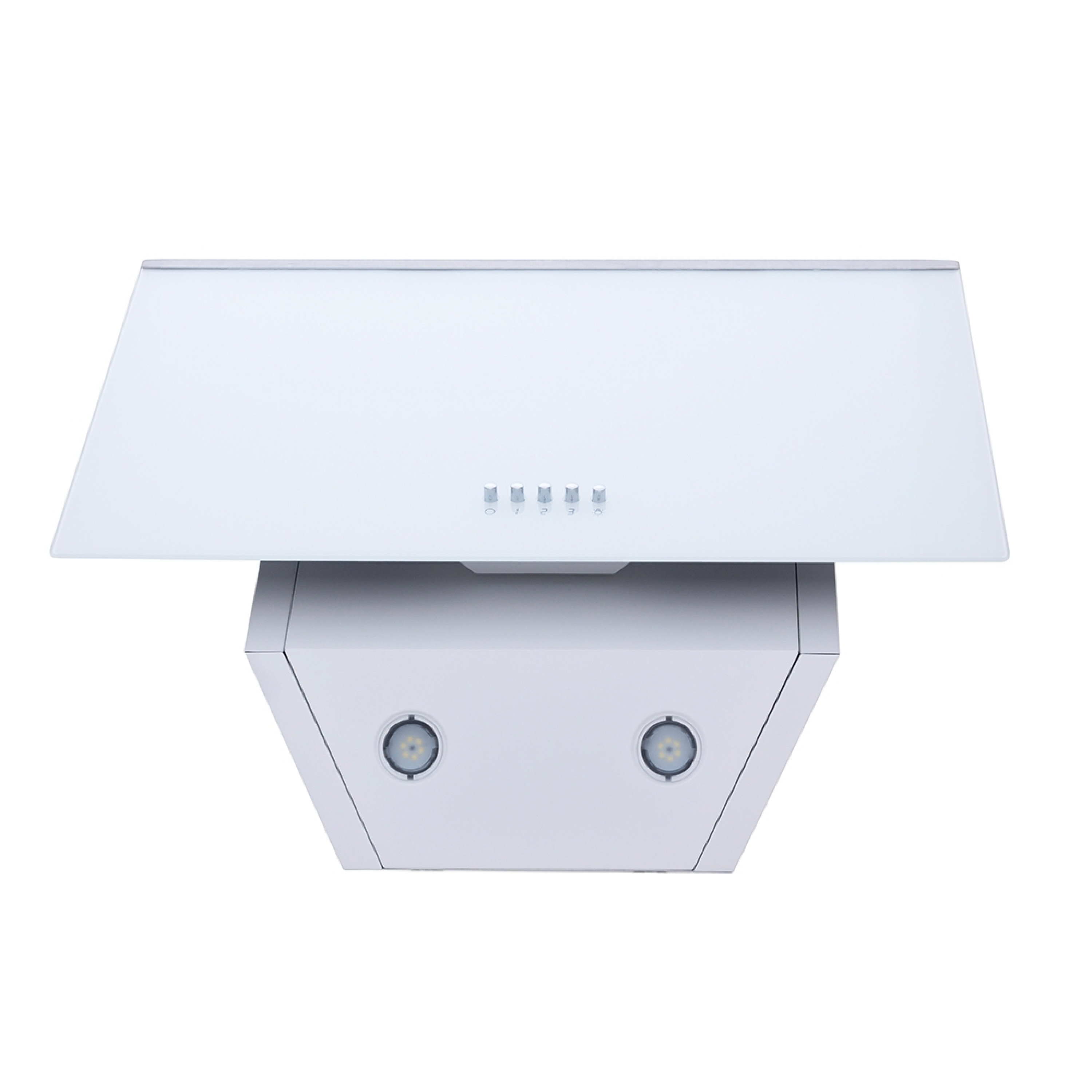 Вытяжка декоративная наклонная Minola HDN 5222 WH/INOX 700 LED - зображення 3