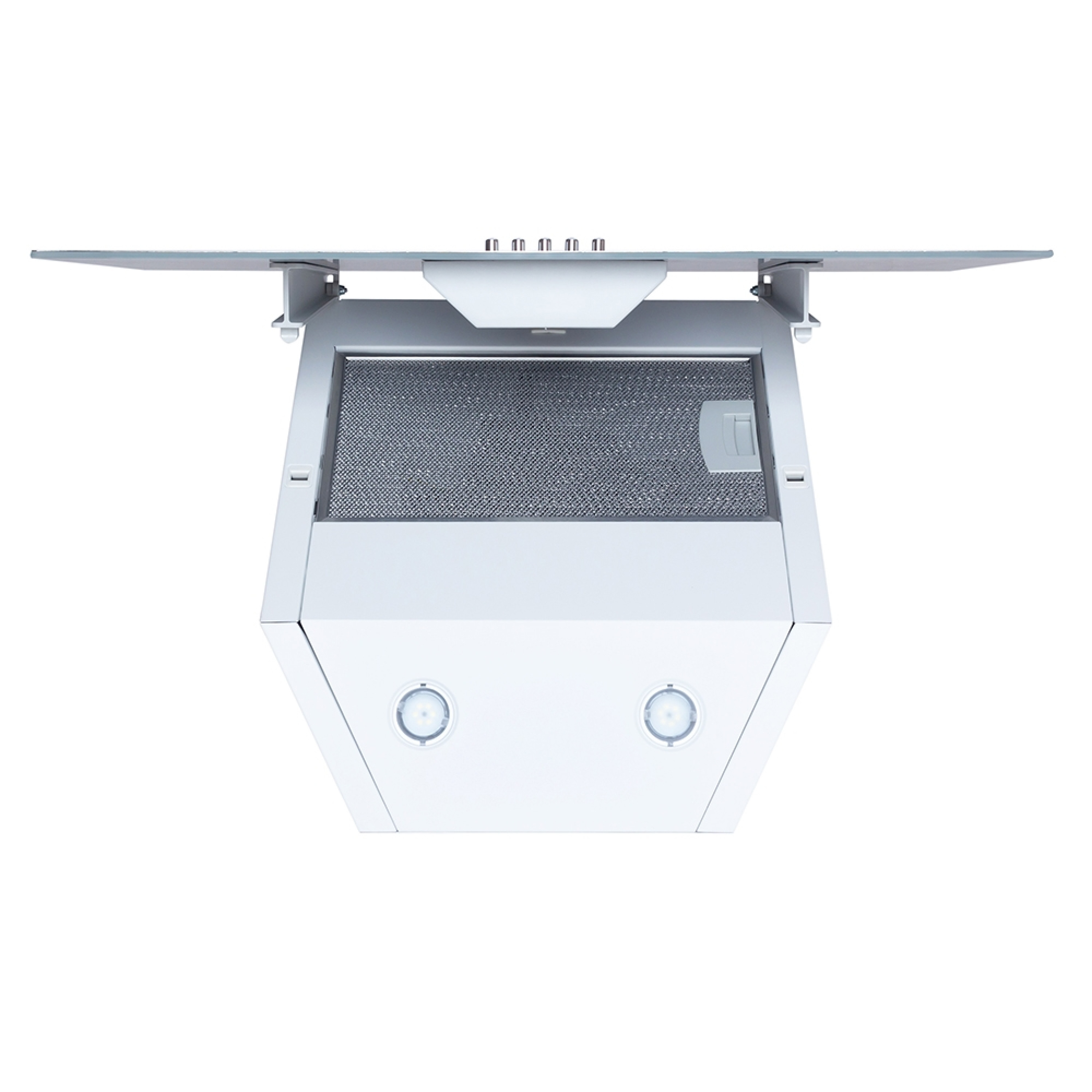 Вытяжка декоративная наклонная Minola HDN 5232 WH/INOX 700 LED - зображення 4