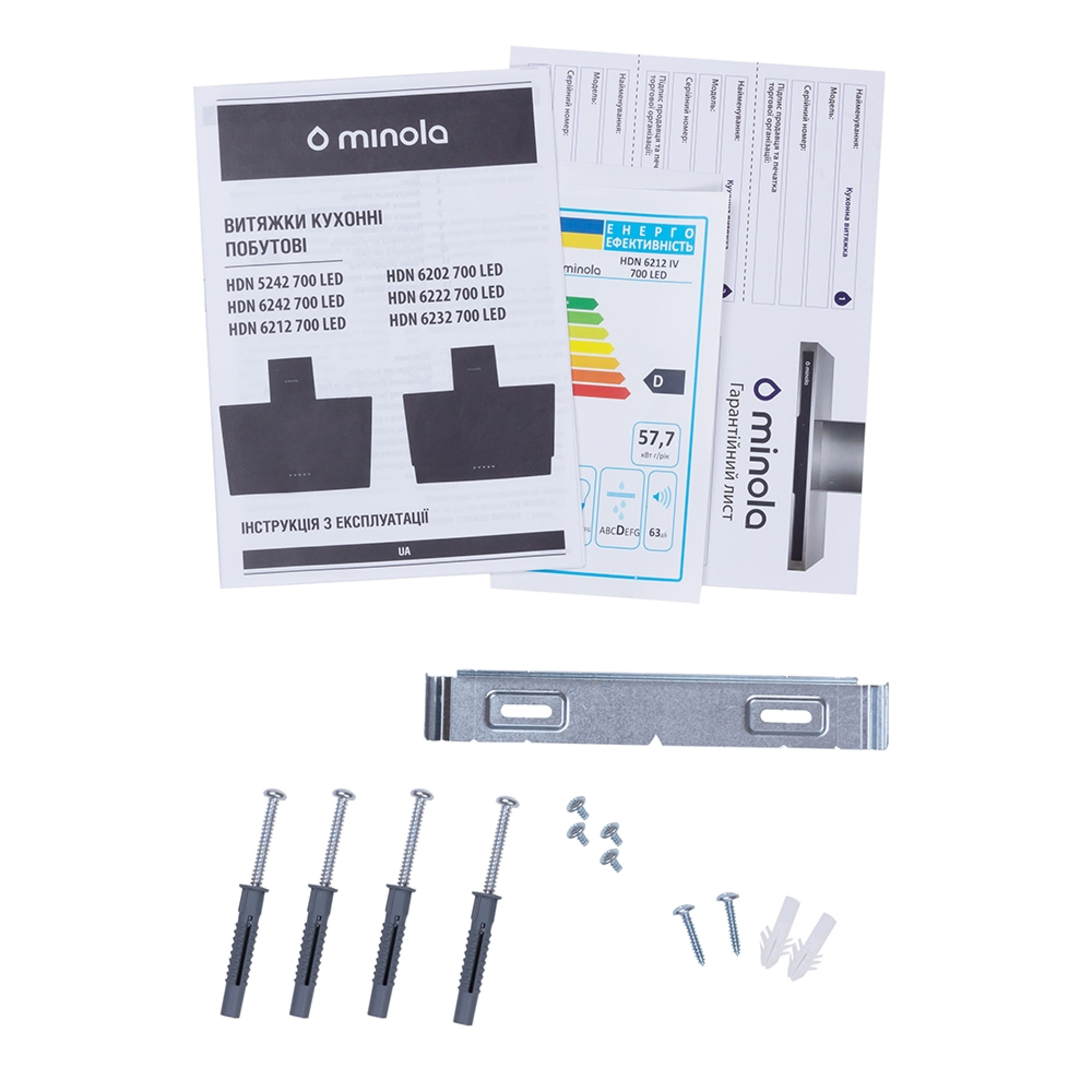 Вытяжка декоративная наклонная Minola HDN 6212 IV 700 LED - зображення 11